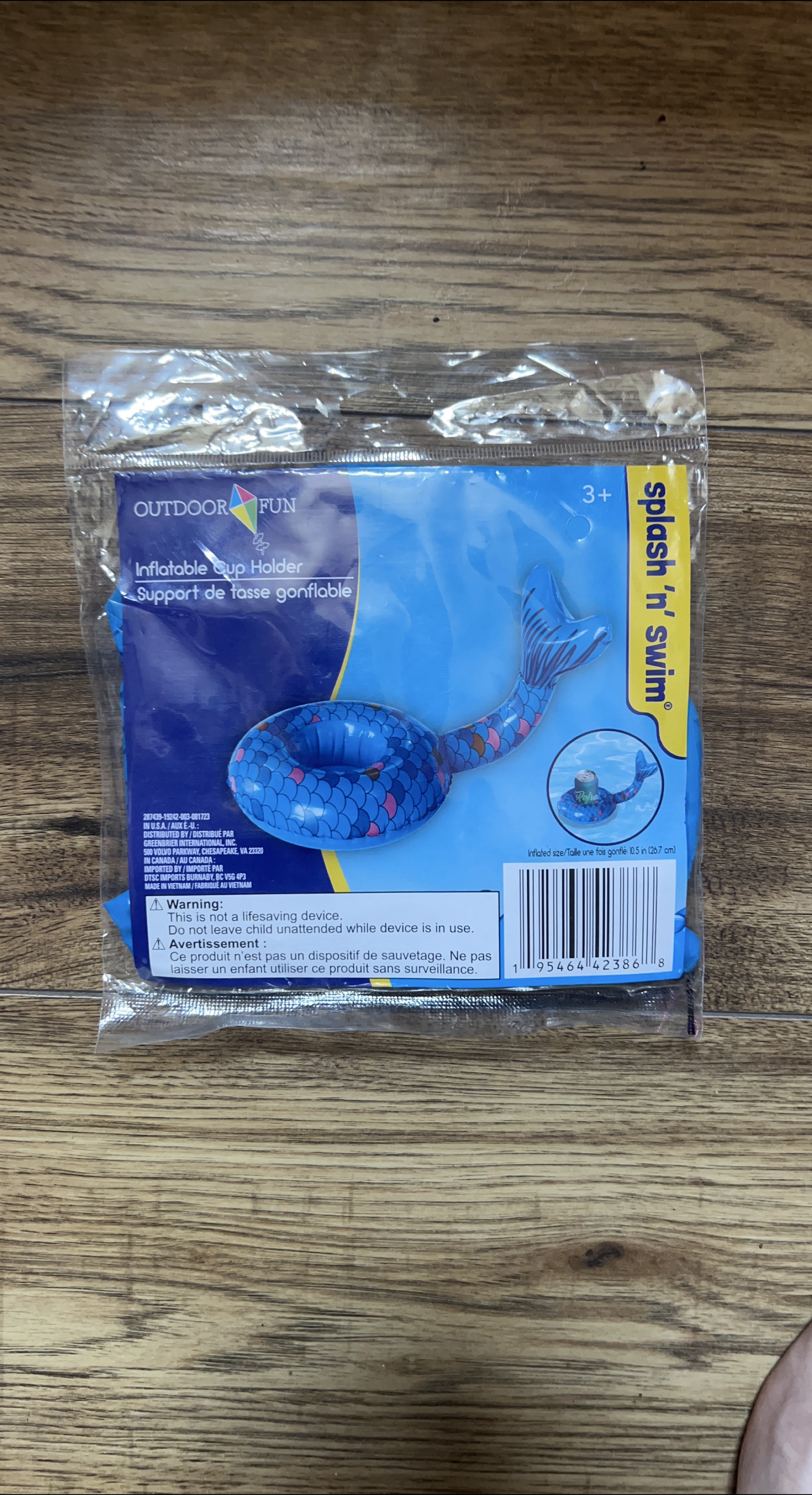 Inflatable Mermaid Tail Cup Holder thumbnail