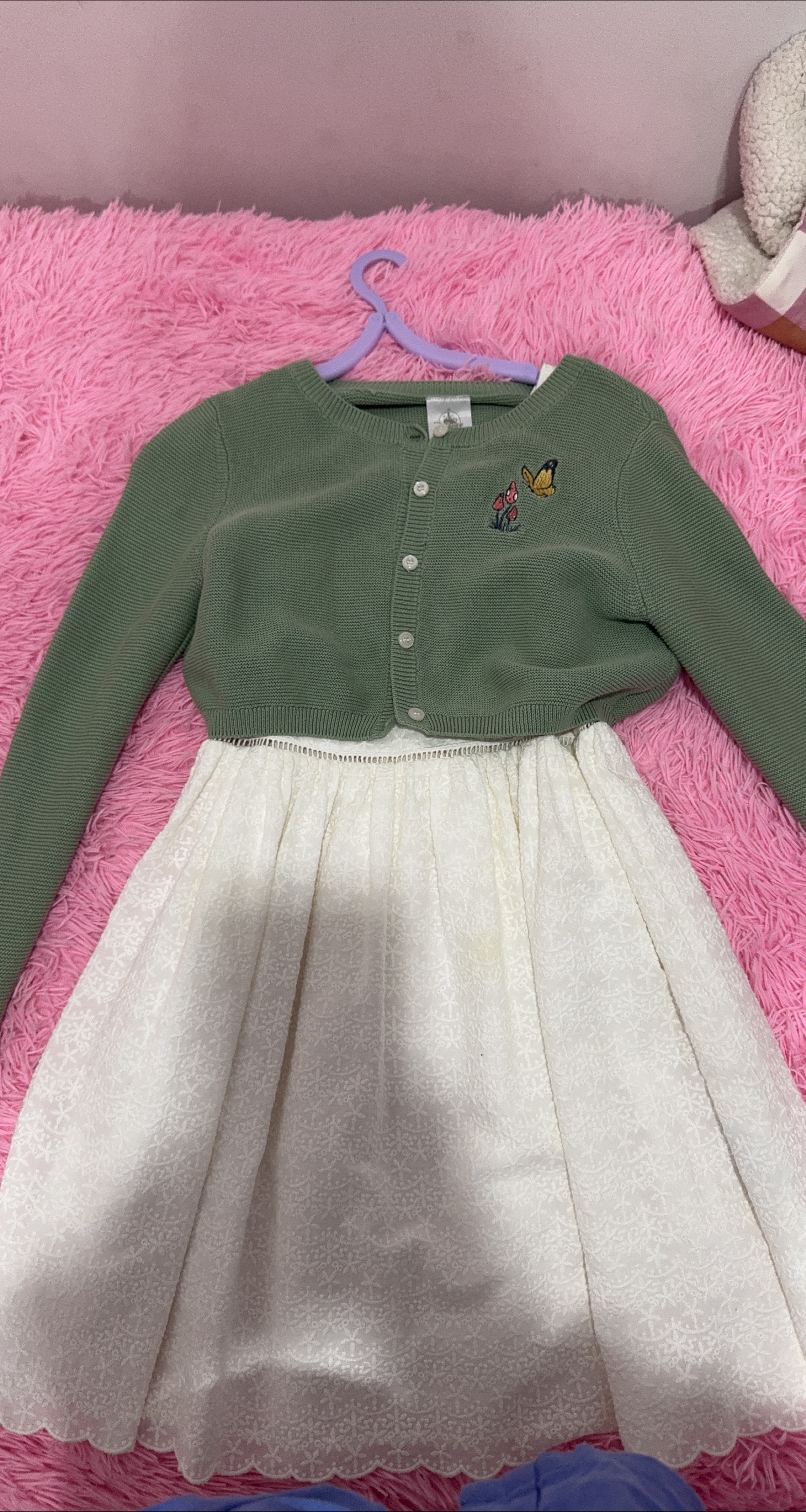 Little Girl's Dress and Cardigan Set thumbnail