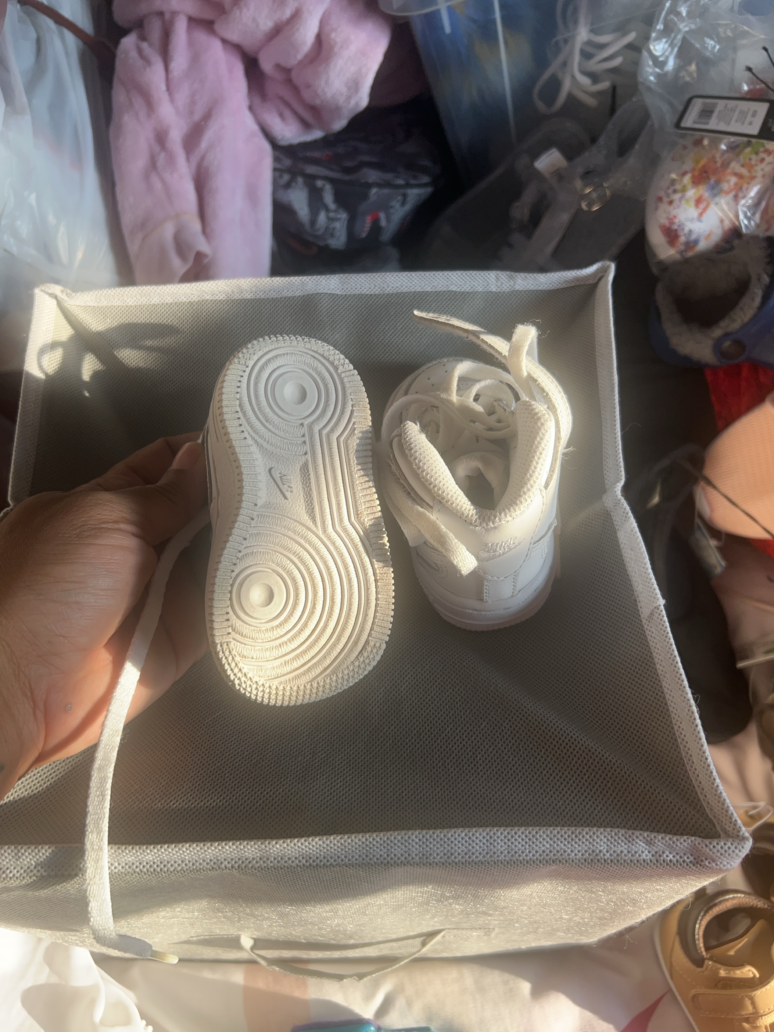 Baby White Sneakers 3c thumbnail