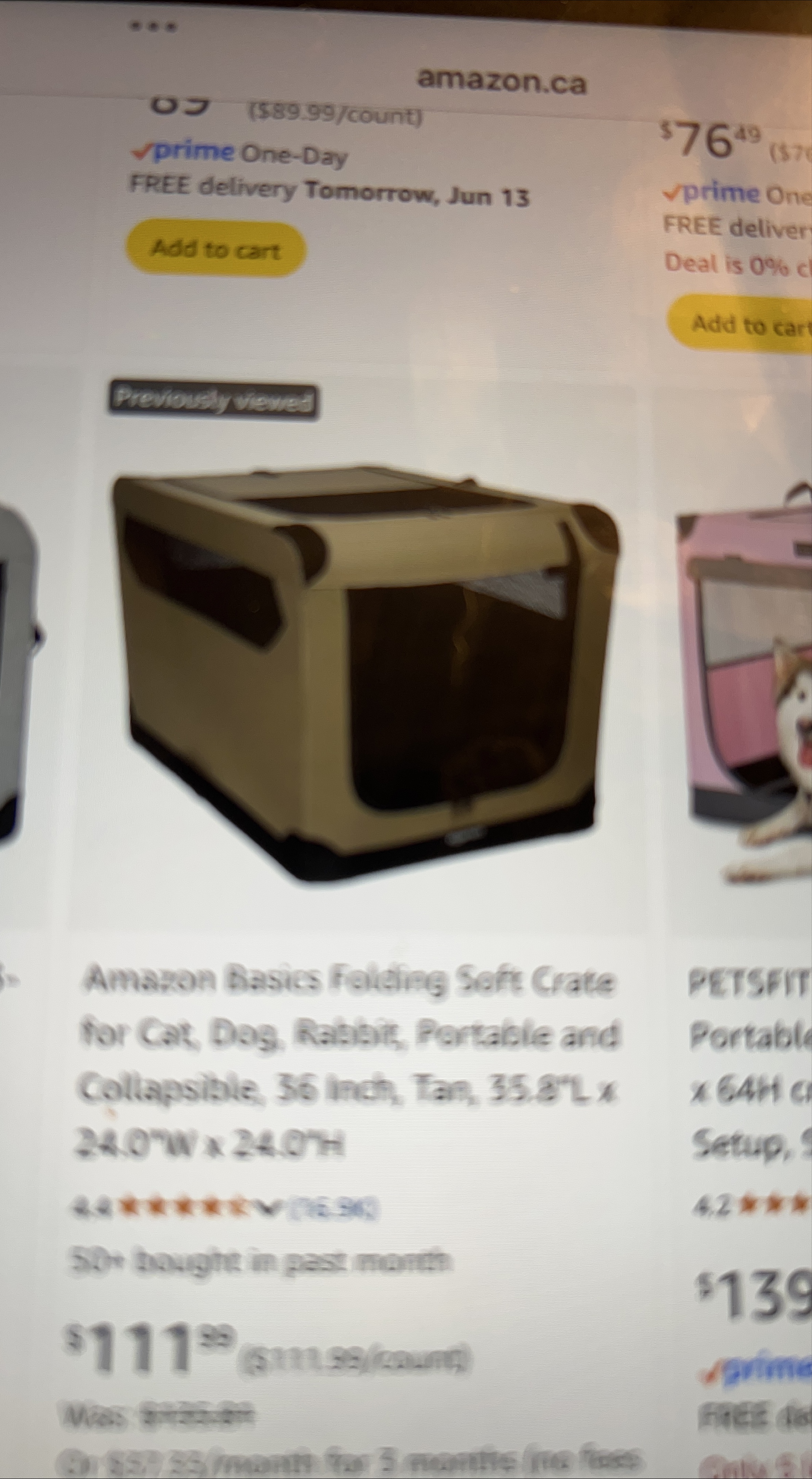 Folding Soft Crate for Pets thumbnail
