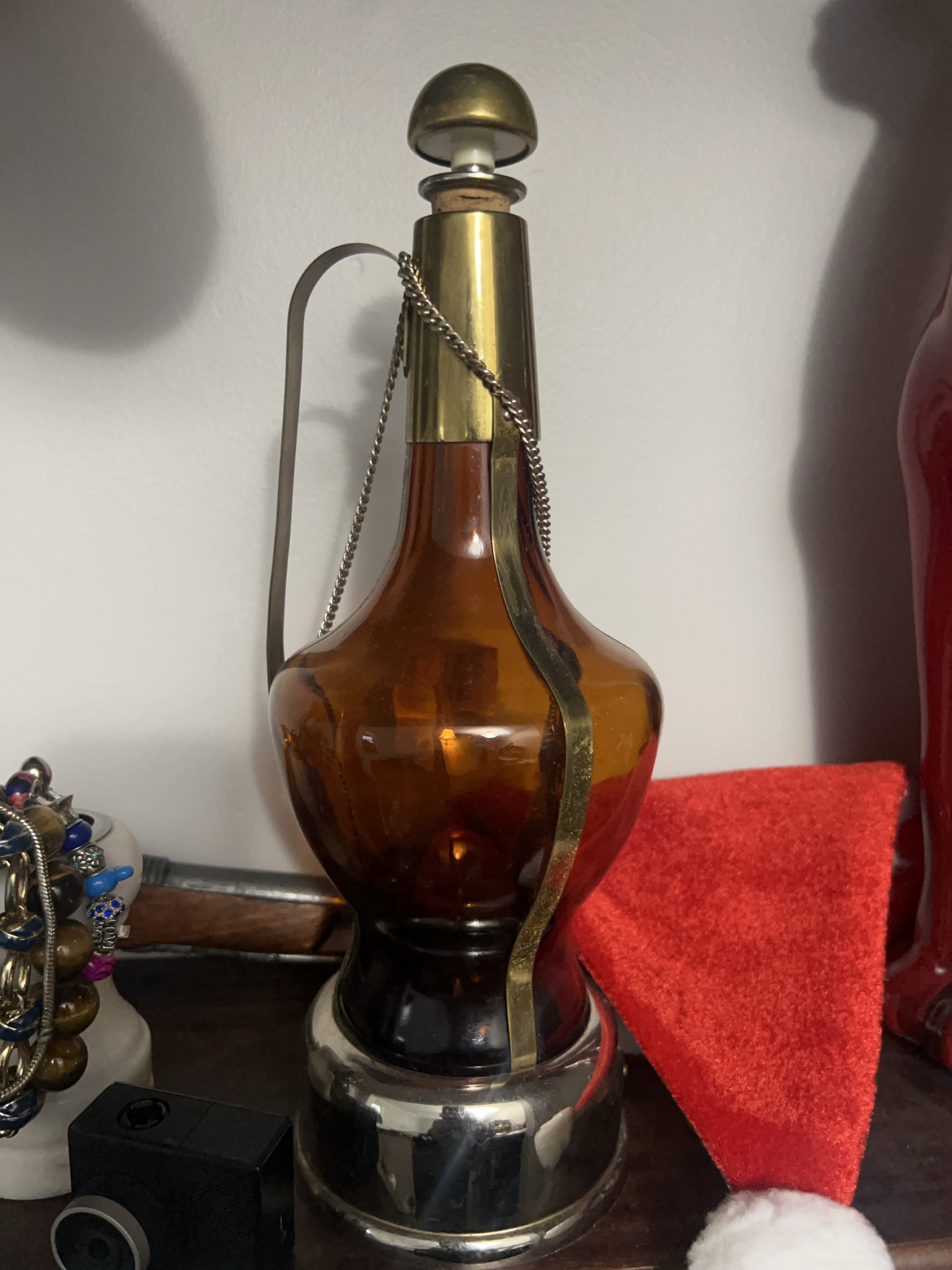 Vintage Amber Glass Decanter thumbnail