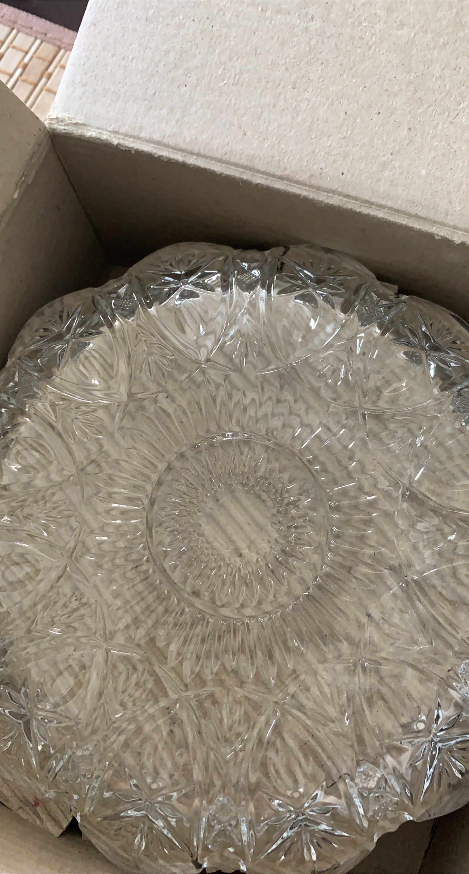 Clear Glass Decorative Plate thumbnail