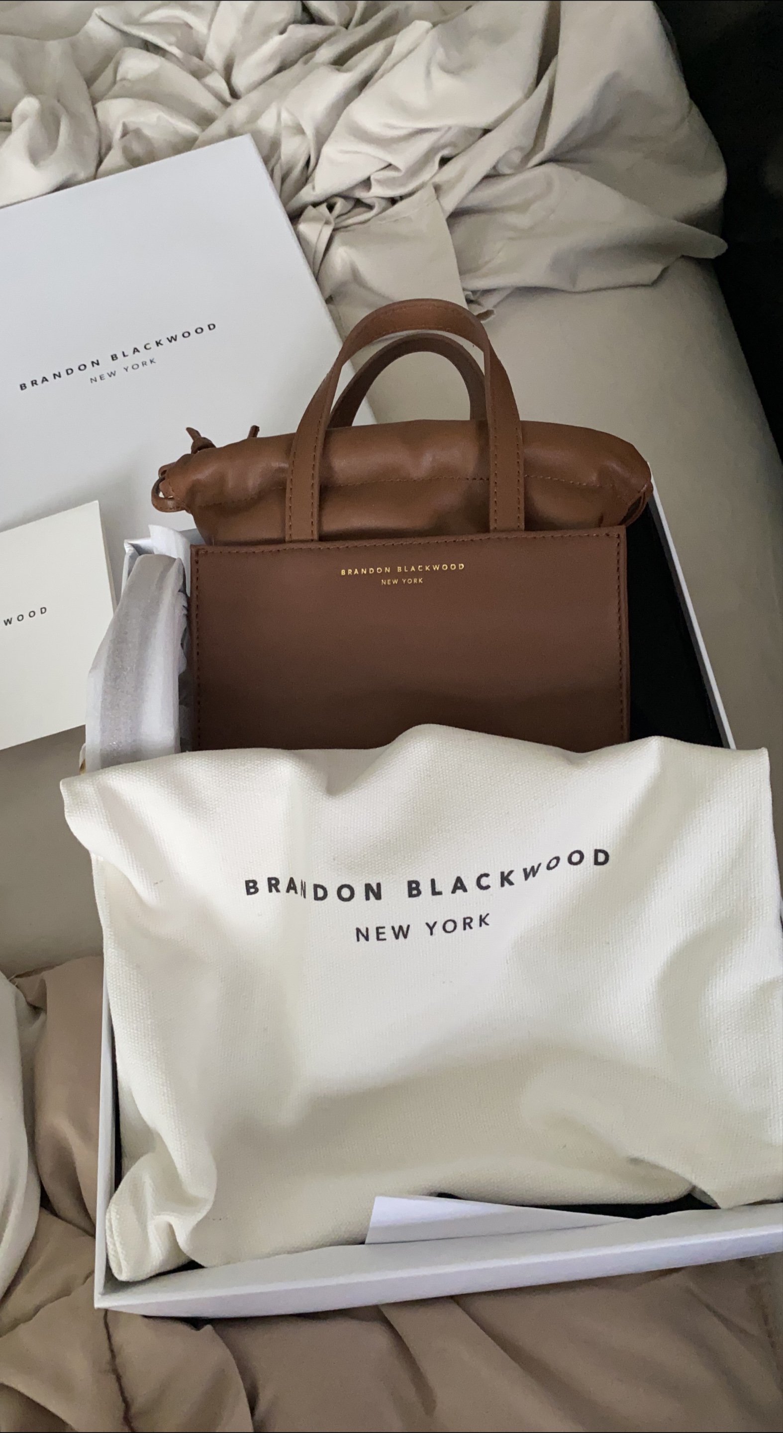 BRANDON BLACKWOOD Brown Handbag thumbnail