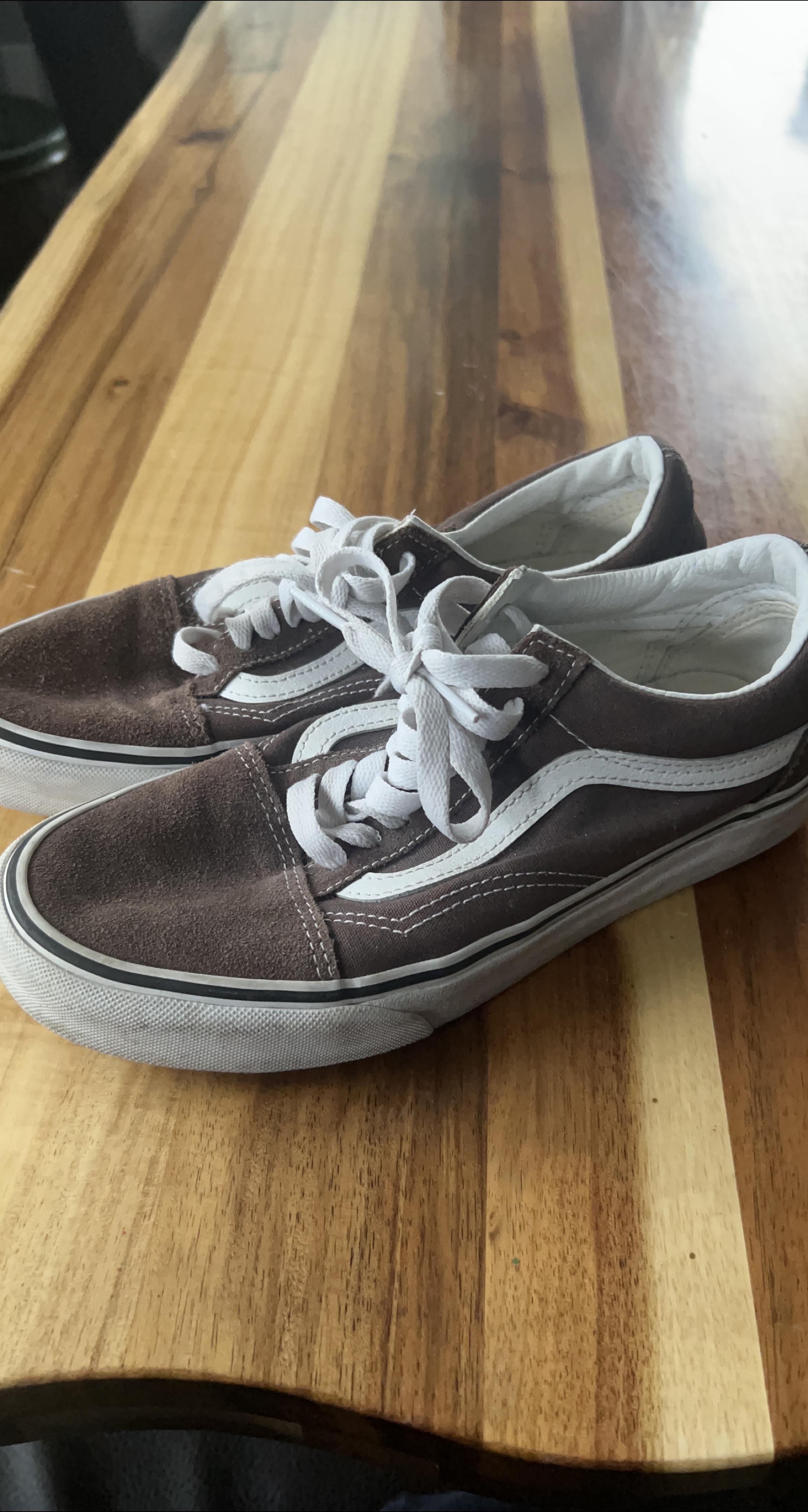 Brown vans shoes super cool thumbnail