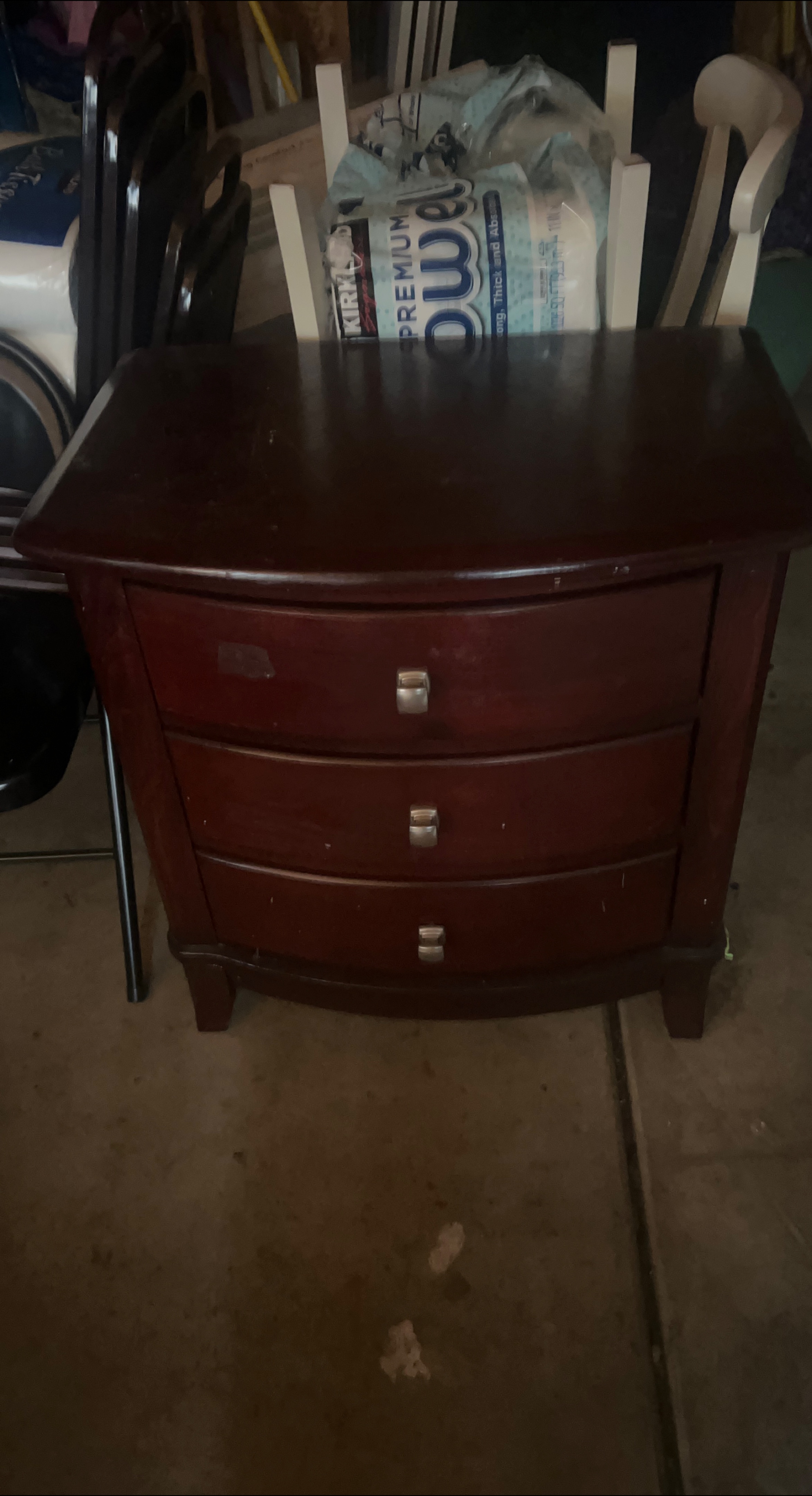 Dark Wood Nightstand thumbnail