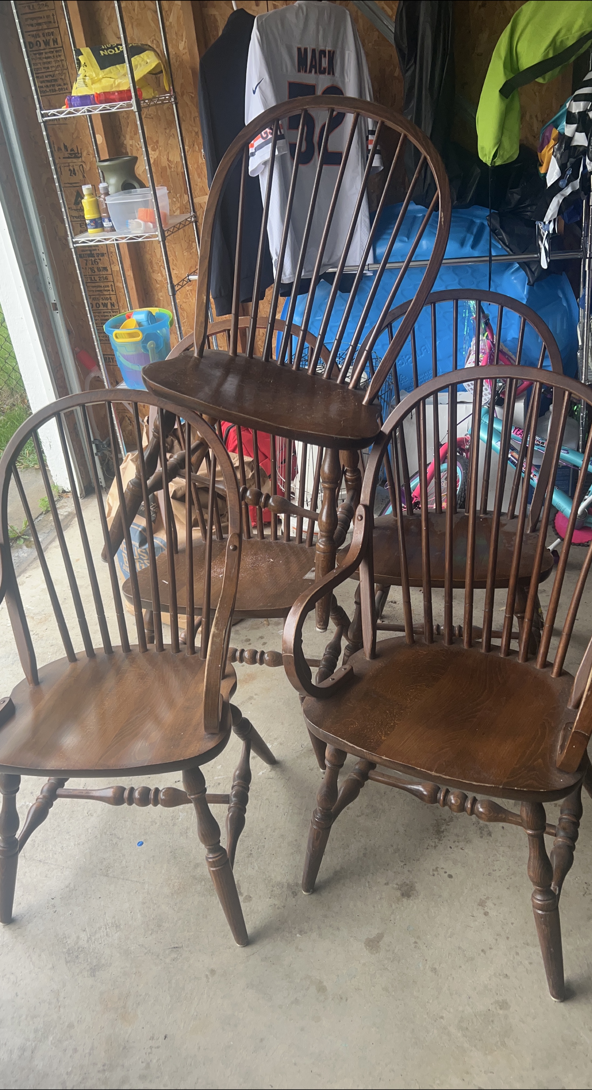 Wood Spindle Back Chairs thumbnail