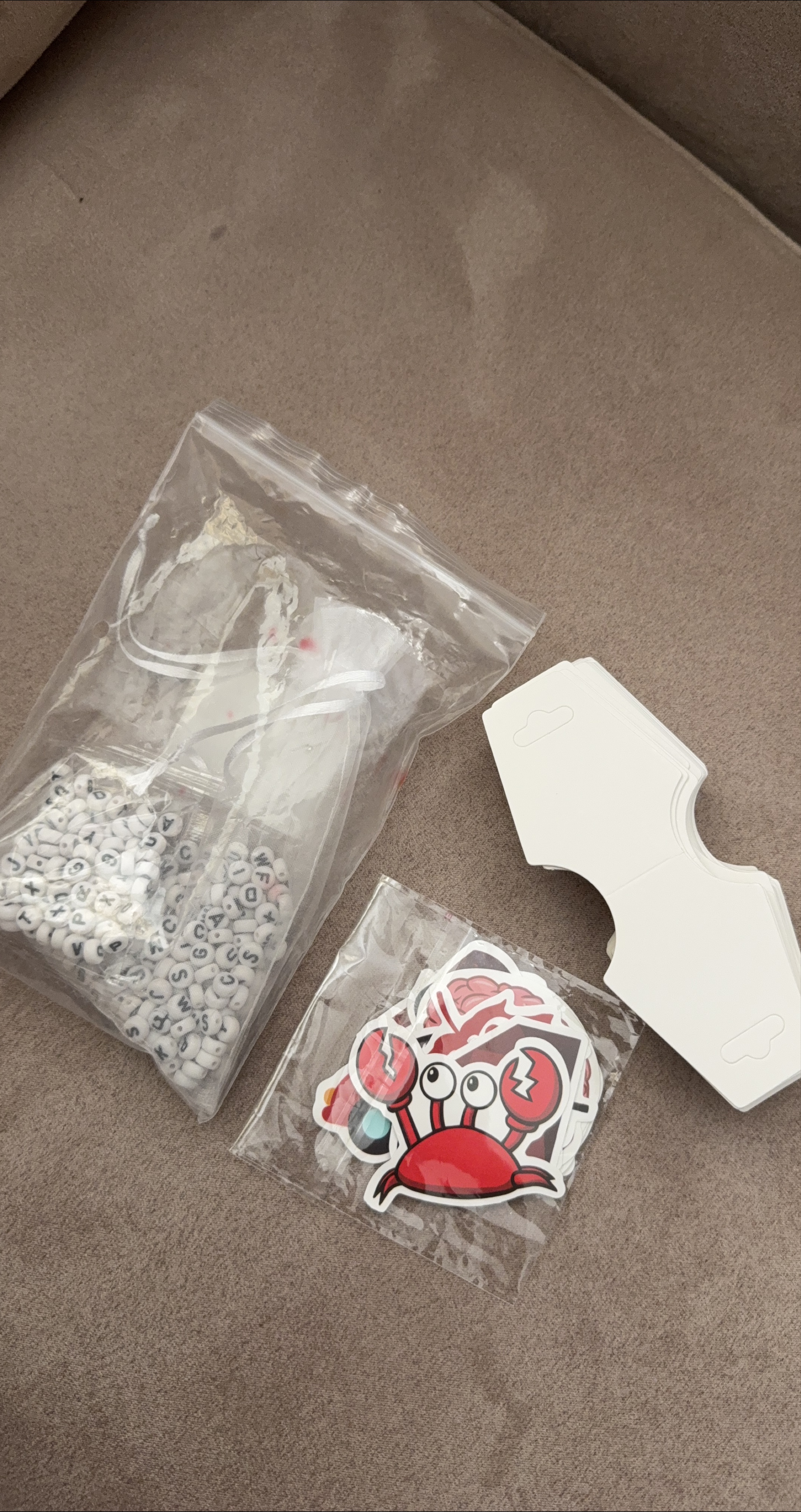Craft Supplies: Letter Beads & Stickers #freecycle thumbnail