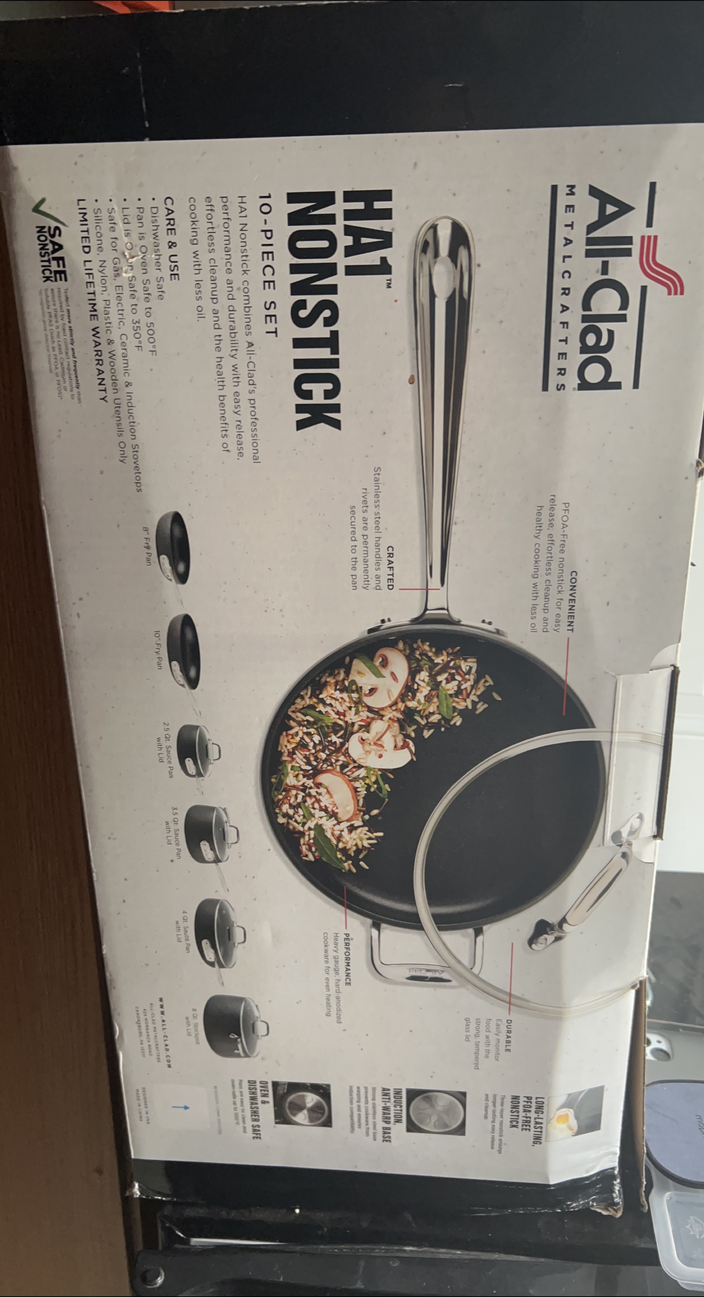 All-Clad HA1 Nonstick 10-Piece Cookware Set thumbnail