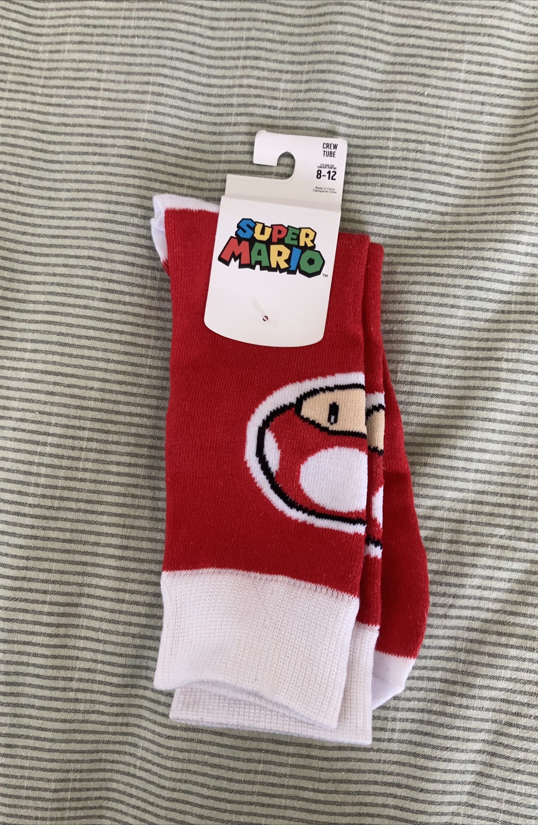 Super Mario Crew Tube Socks