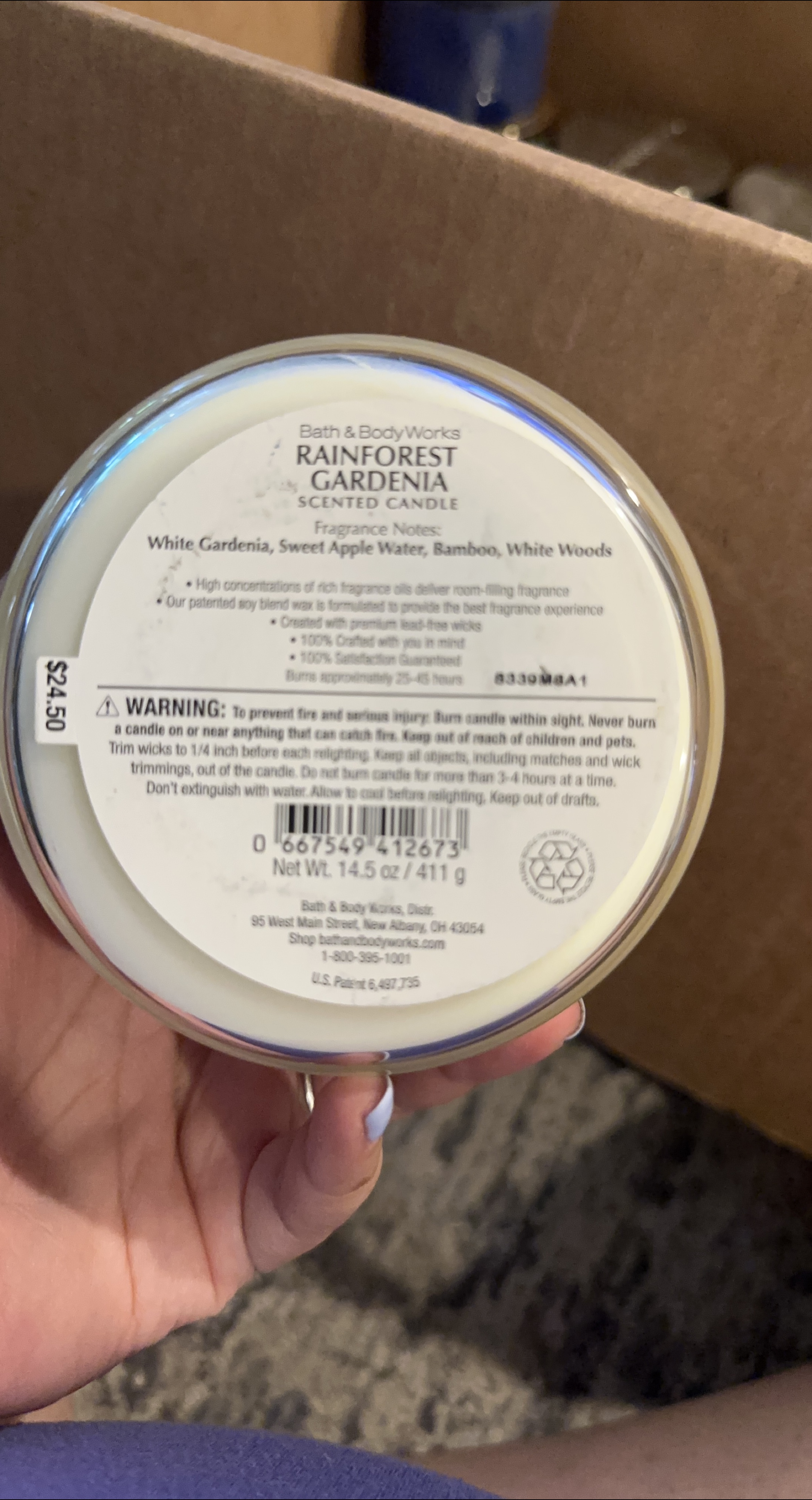 Bath & Body Works Rainforest Gardenia Candle - photo 2