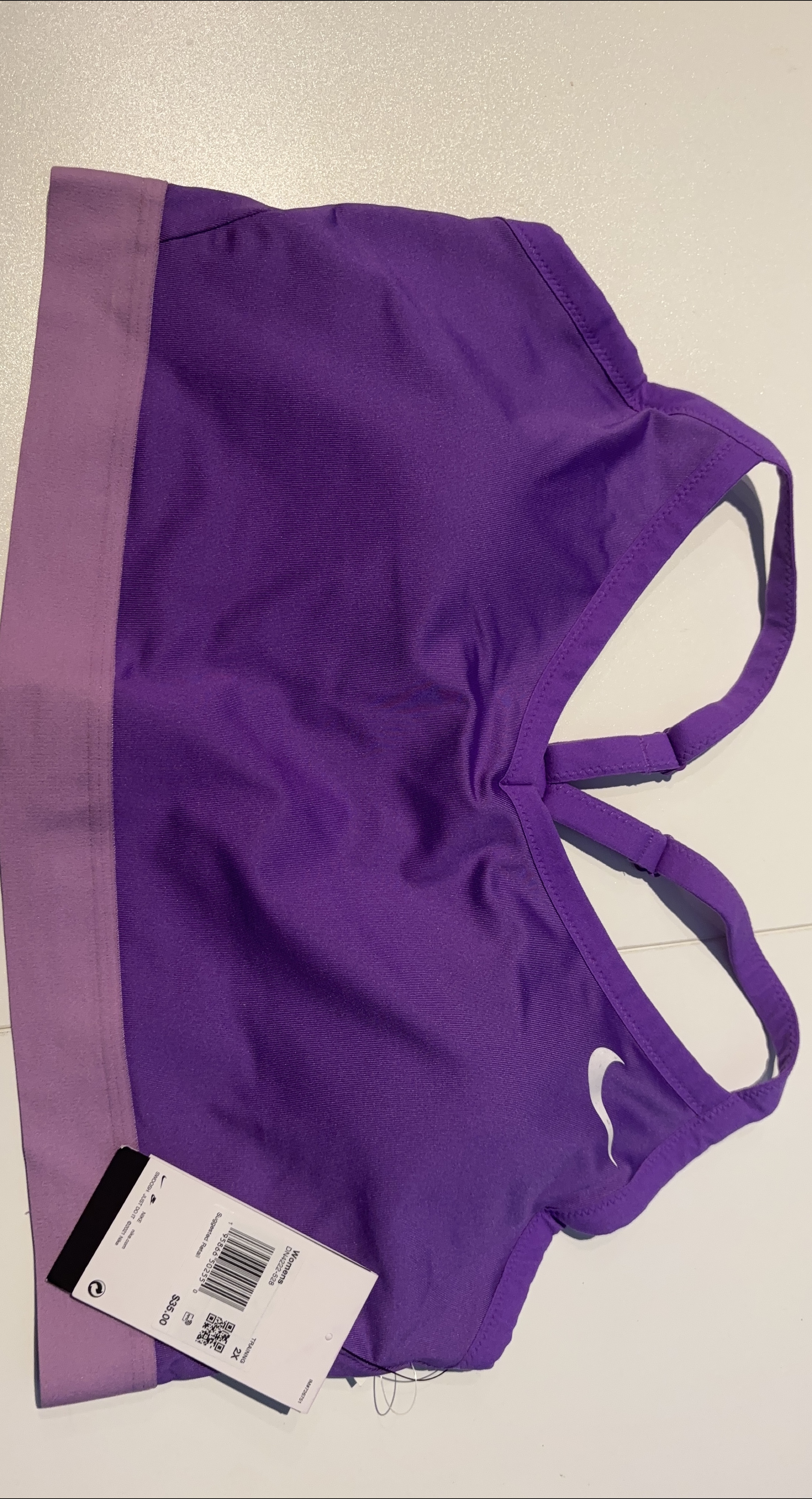 Nike Purple Sports Bra thumbnail
