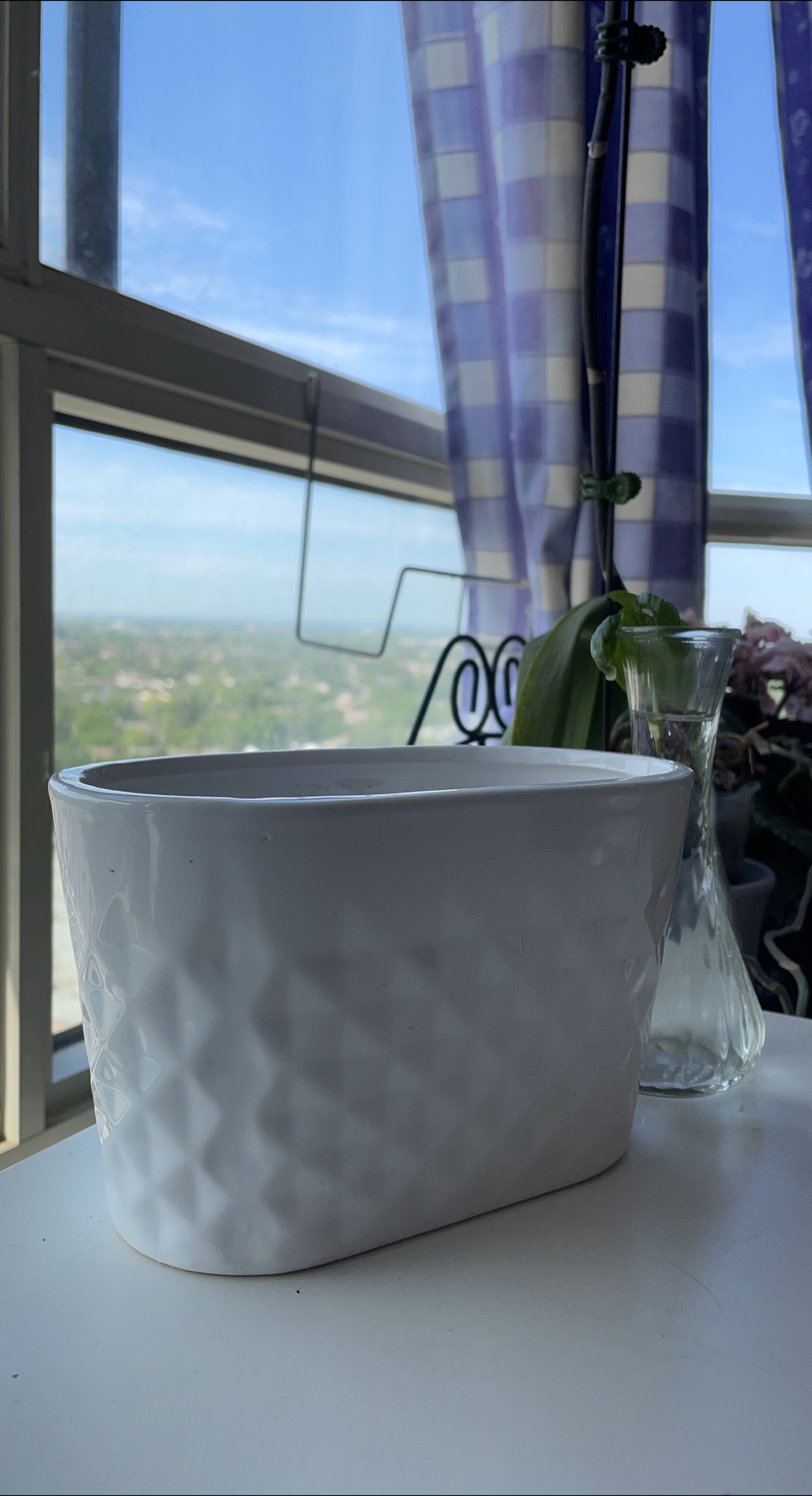 White Ceramic Planter🥕 thumbnail