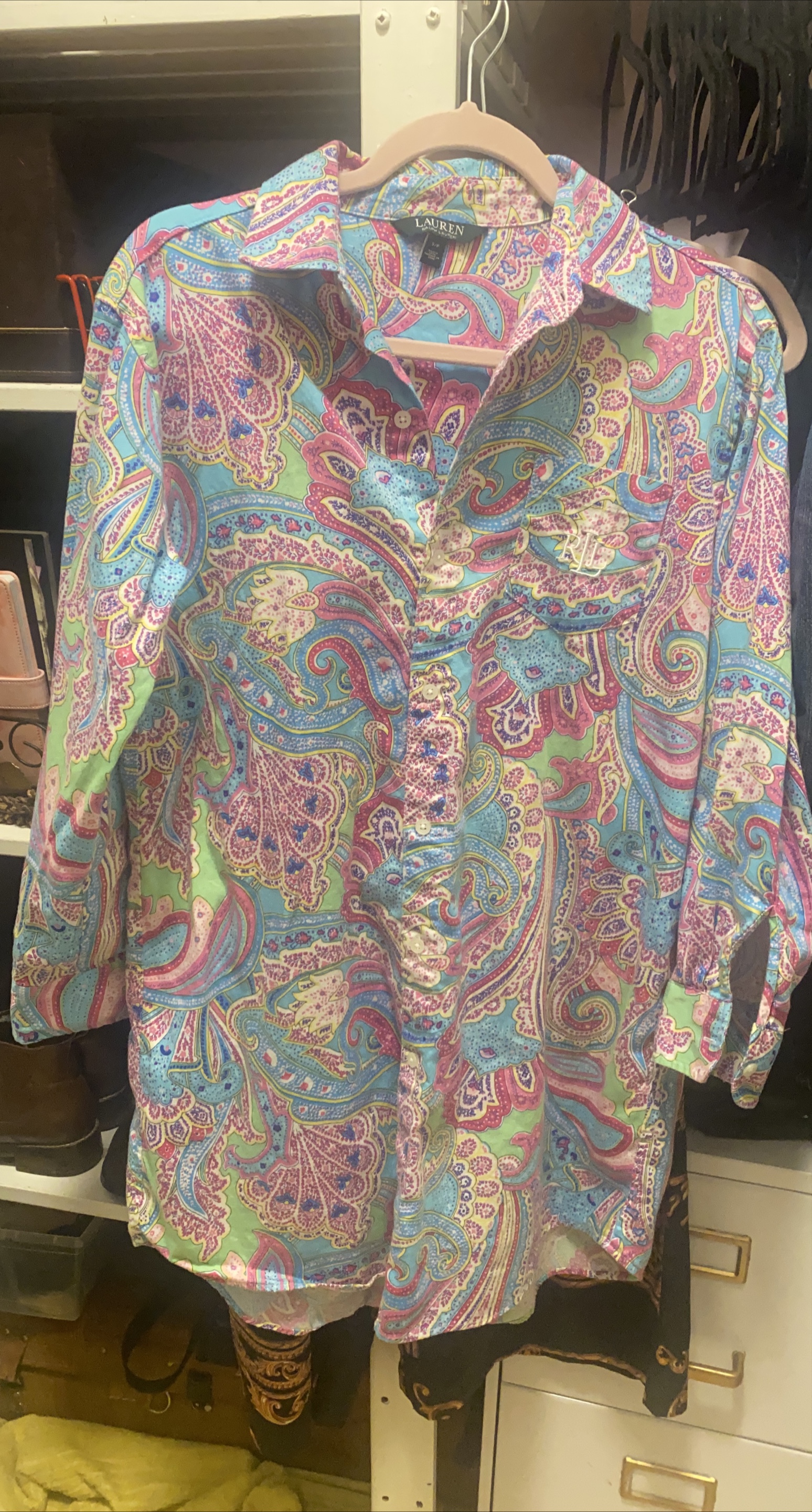 Lauren Paisley Print Blouse thumbnail