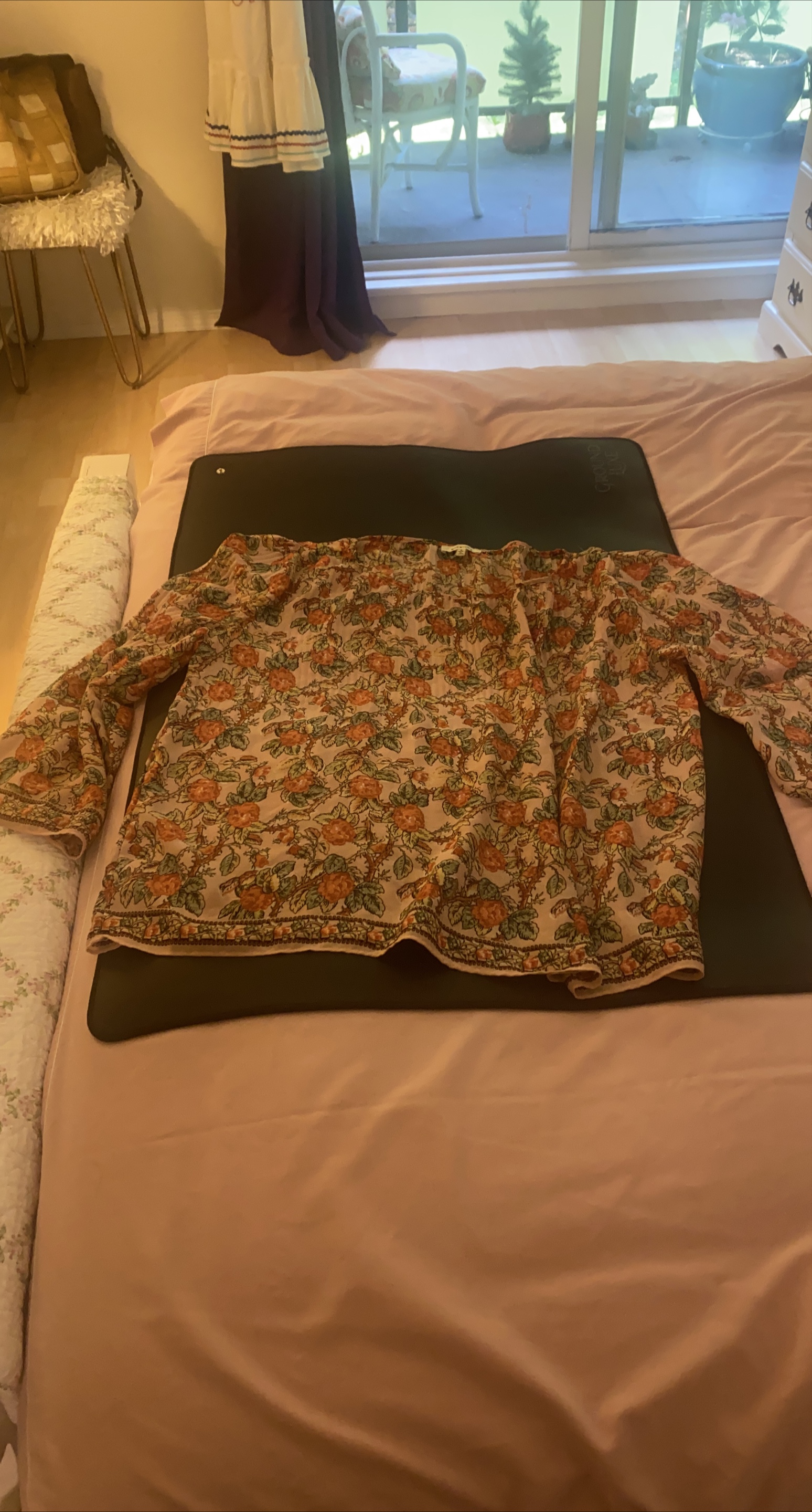 Max Studio Floral Print Blouse thumbnail