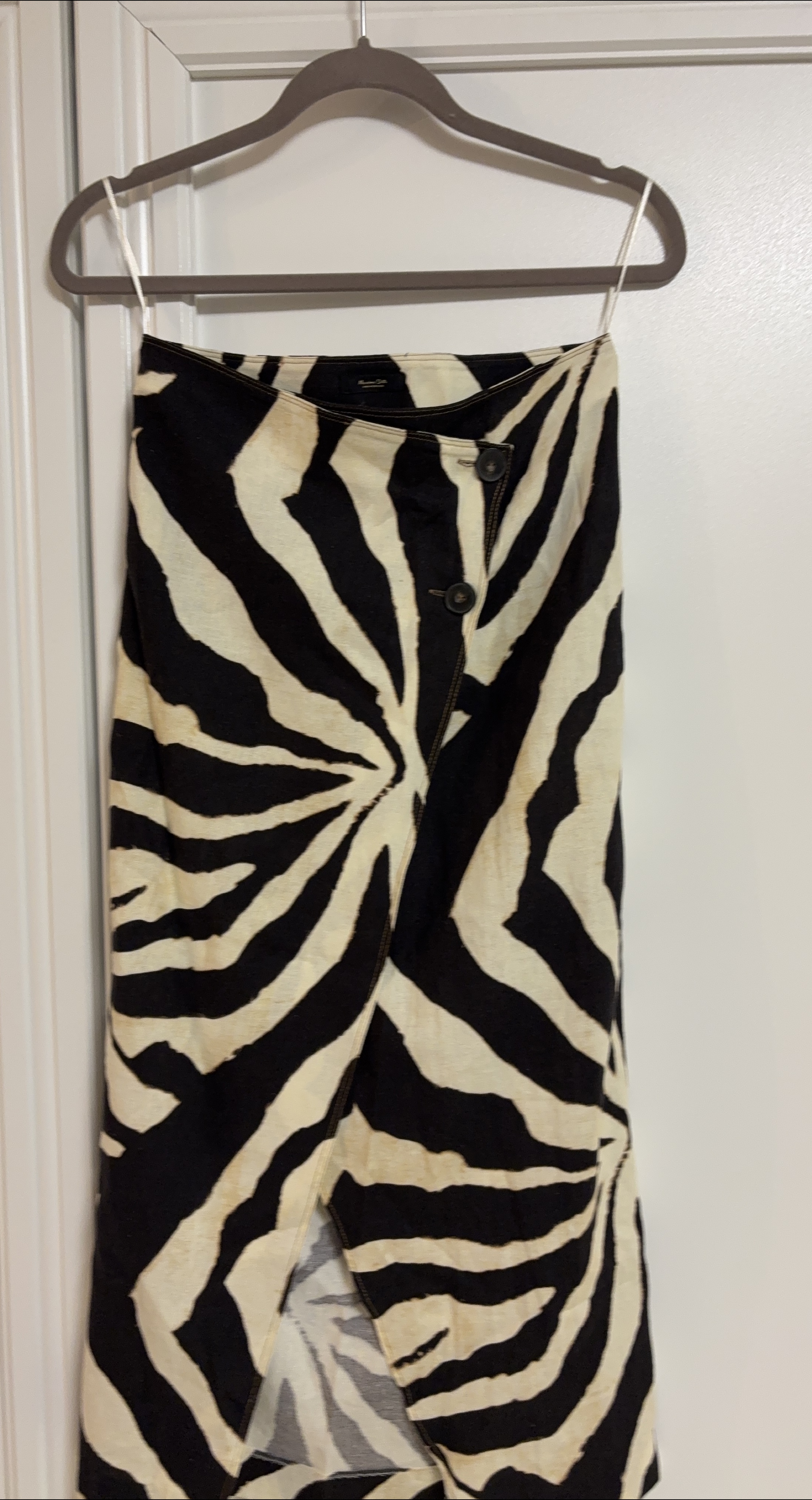 Massimo Dutti Zebra Print Skirt