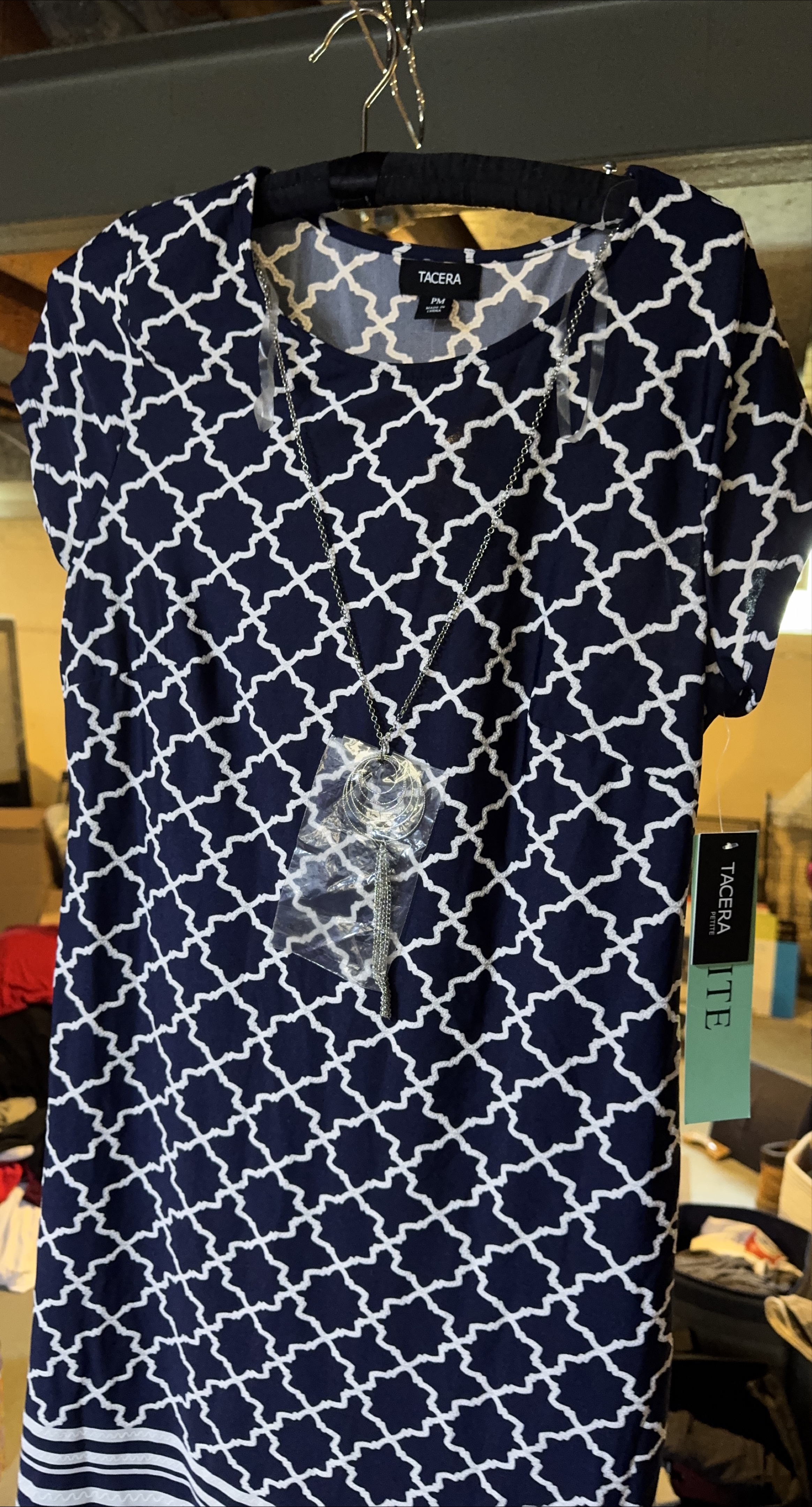 Tacerra Petite Dress with Necklace thumbnail