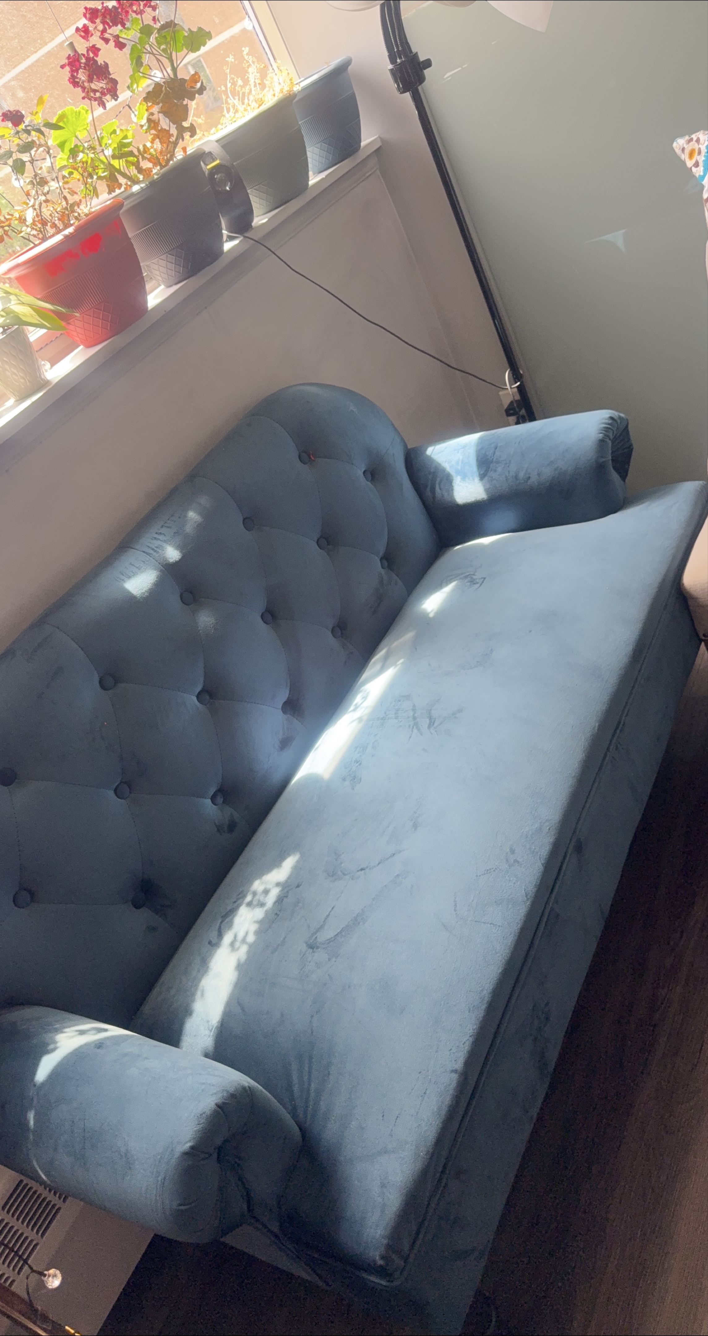 Blue Loveseat Couch