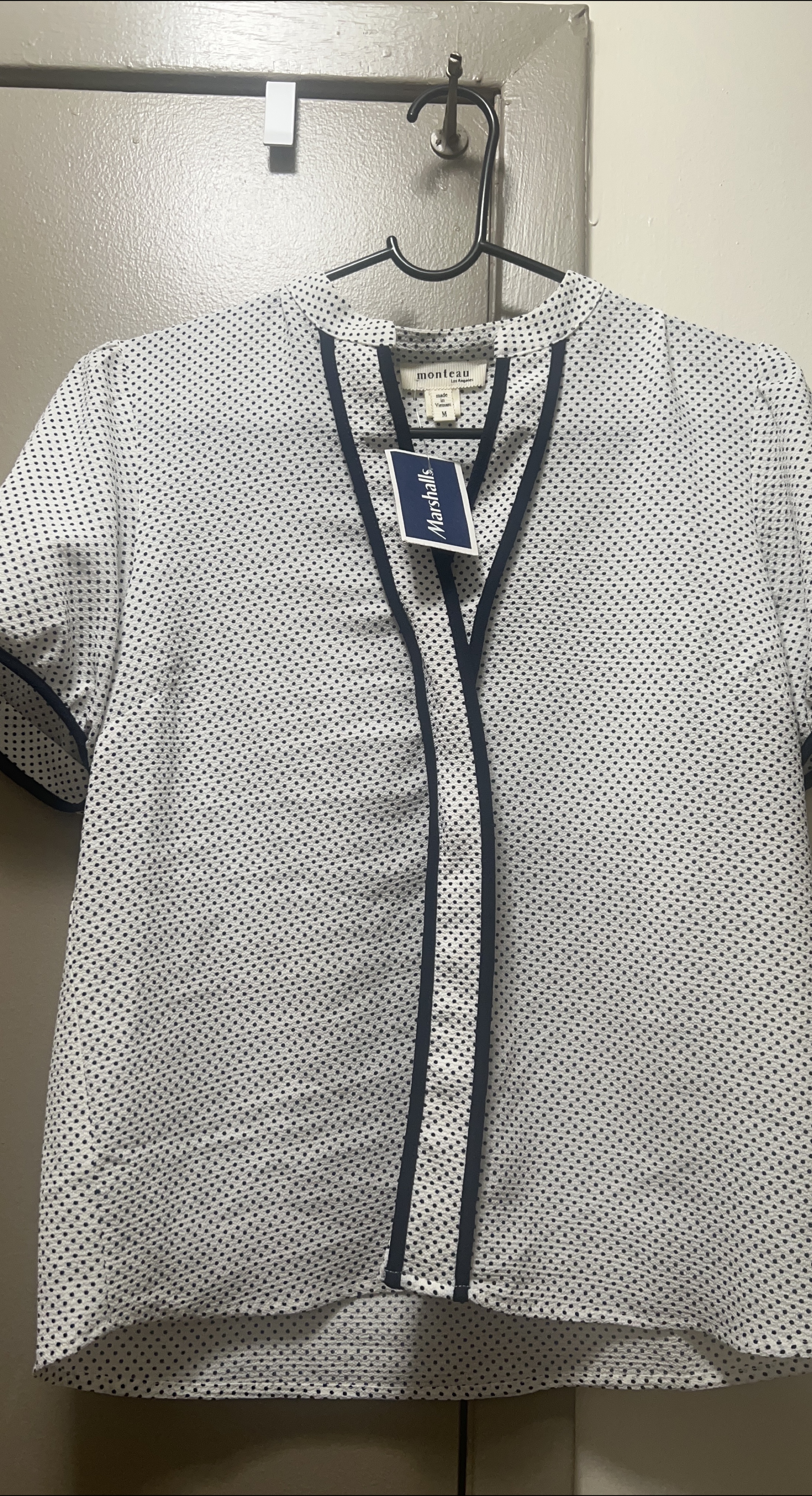 Monteeau Women's Polka Dot Shirt Size M