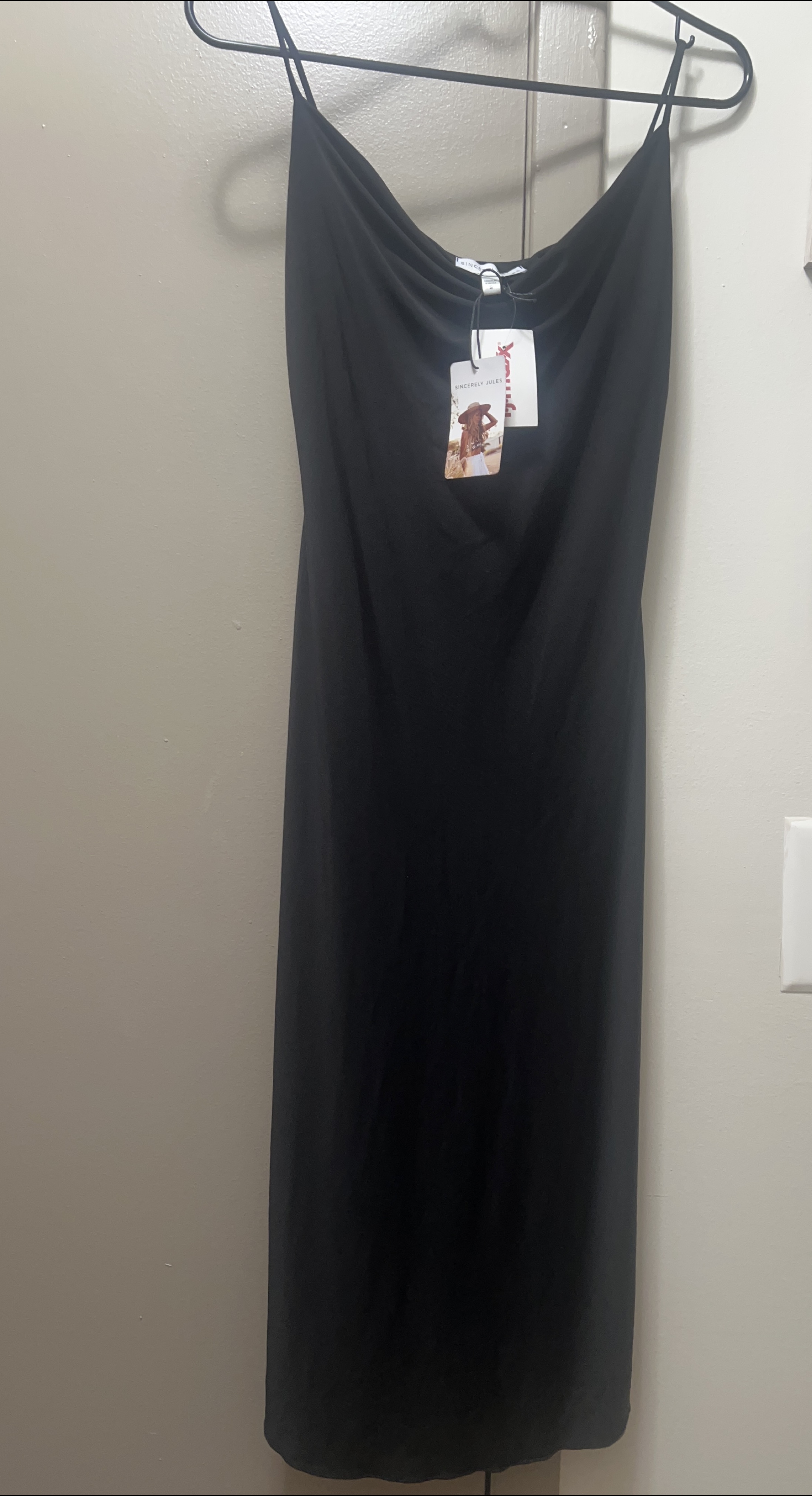 Sincerely Jules Black Slip Dress