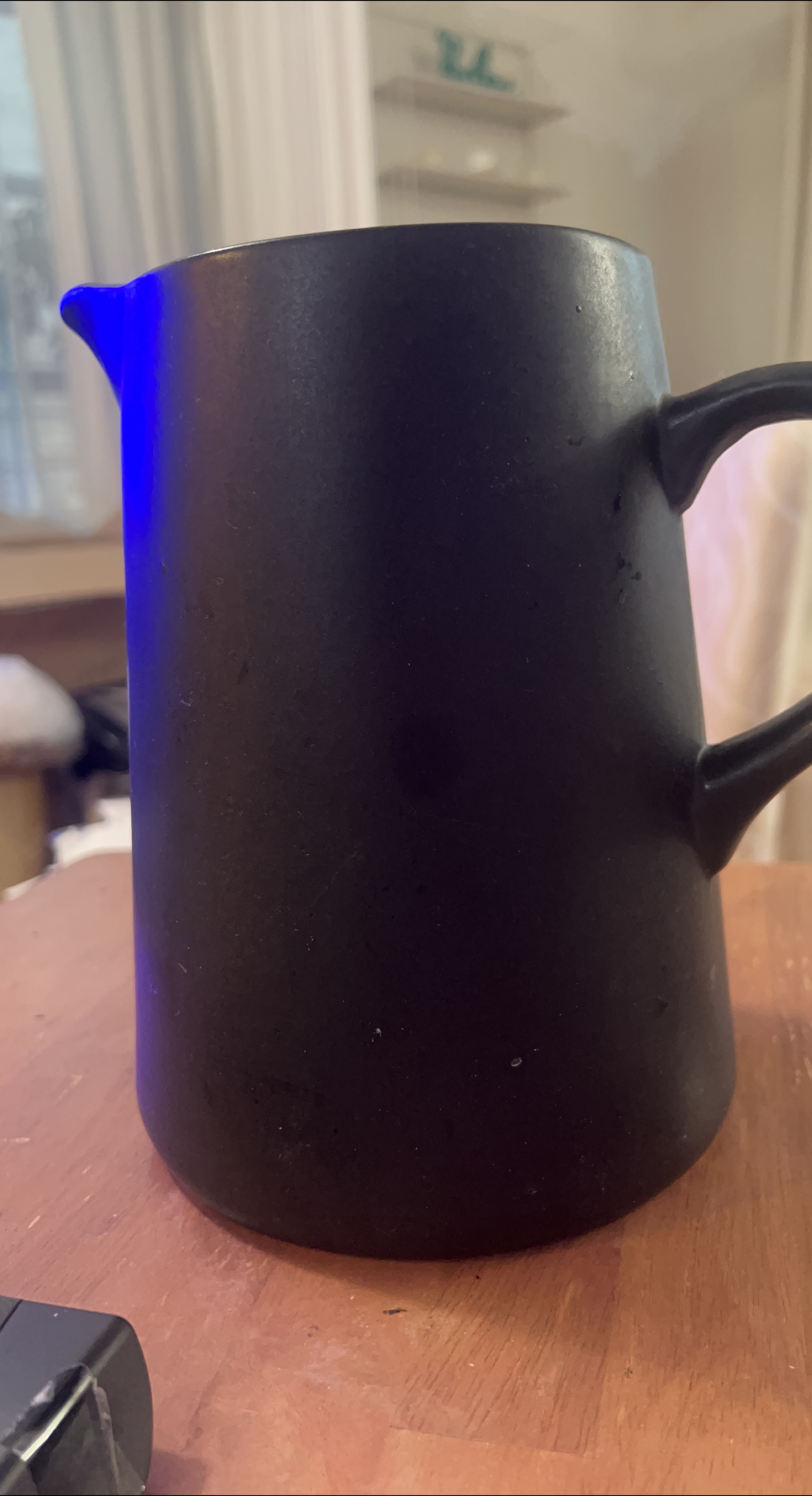 Black Ceramic Pitcher