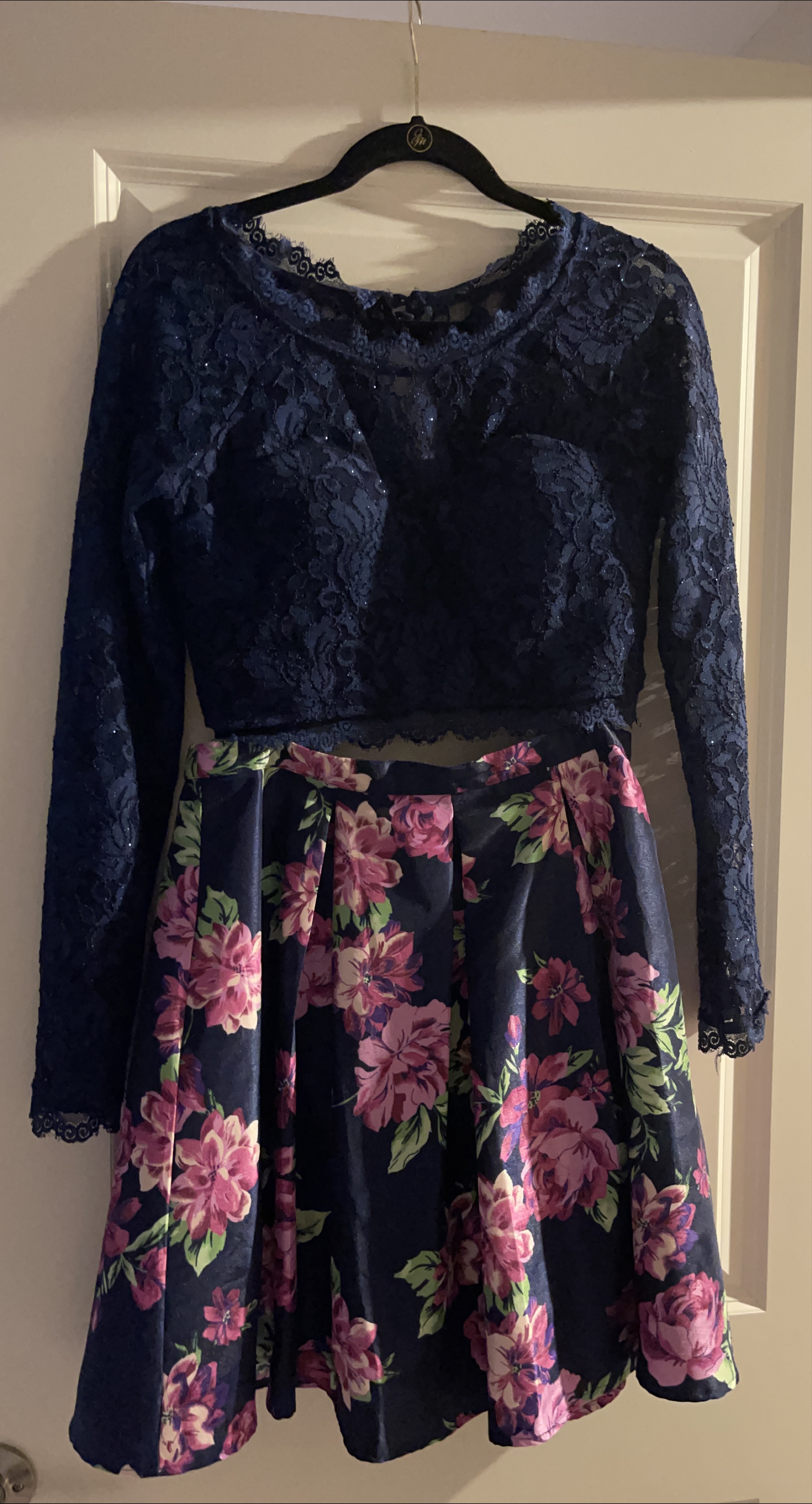 Sequin Hearts Two-Piece Floral Dress thumbnail