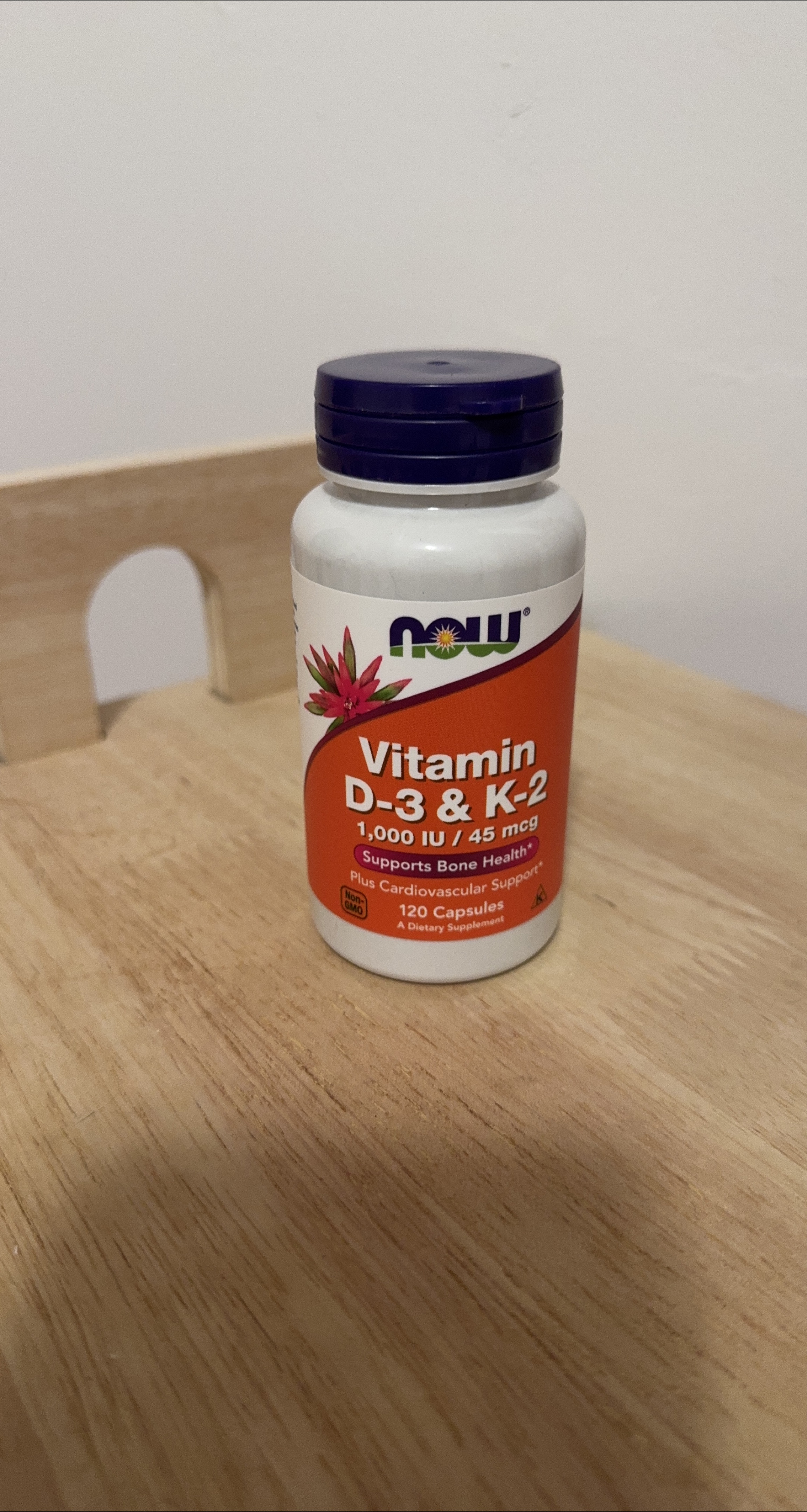 NOW Vitamin D-3 & K-2 Capsules thumbnail