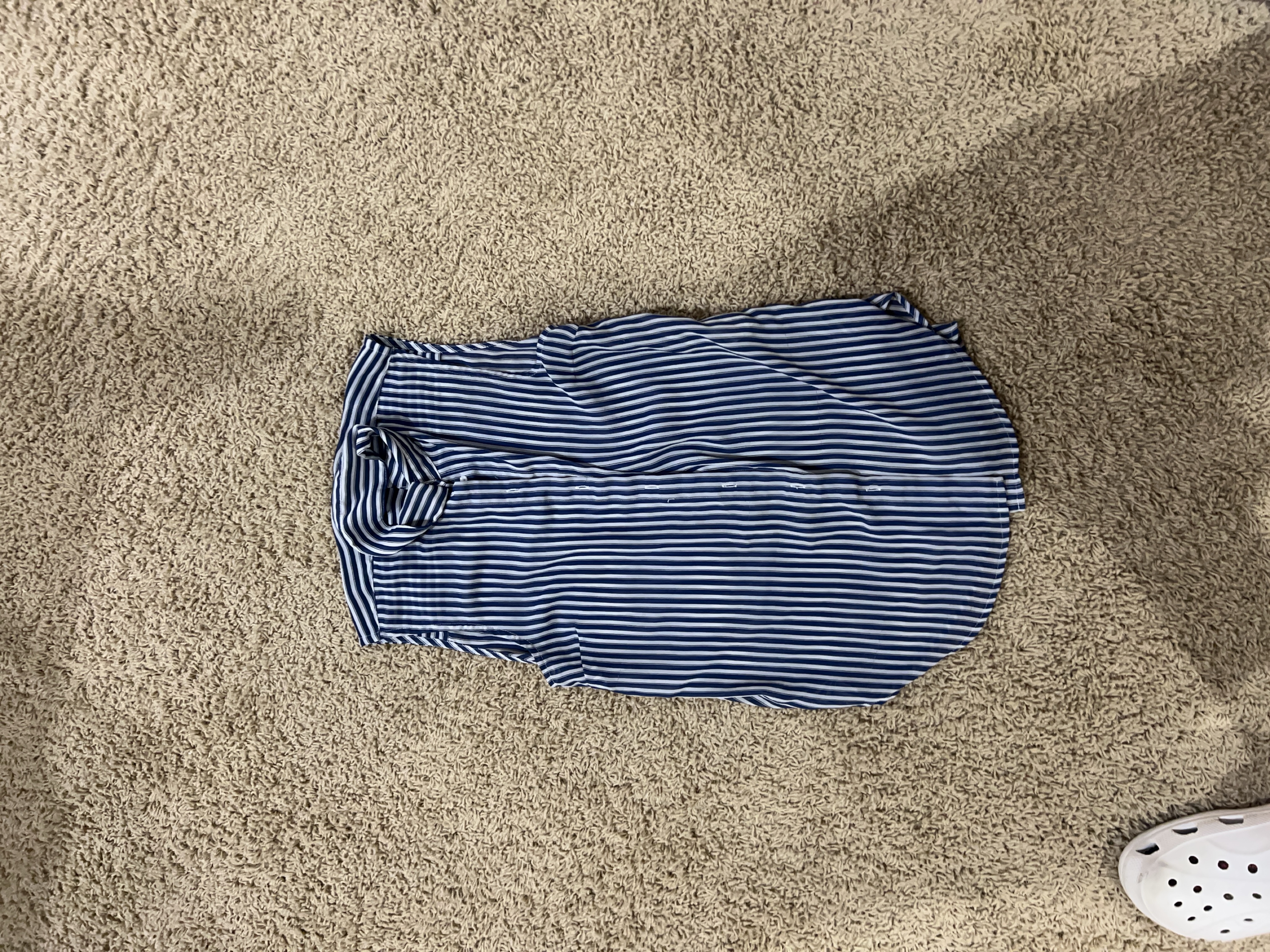 🥕Blue and White Striped Shirt