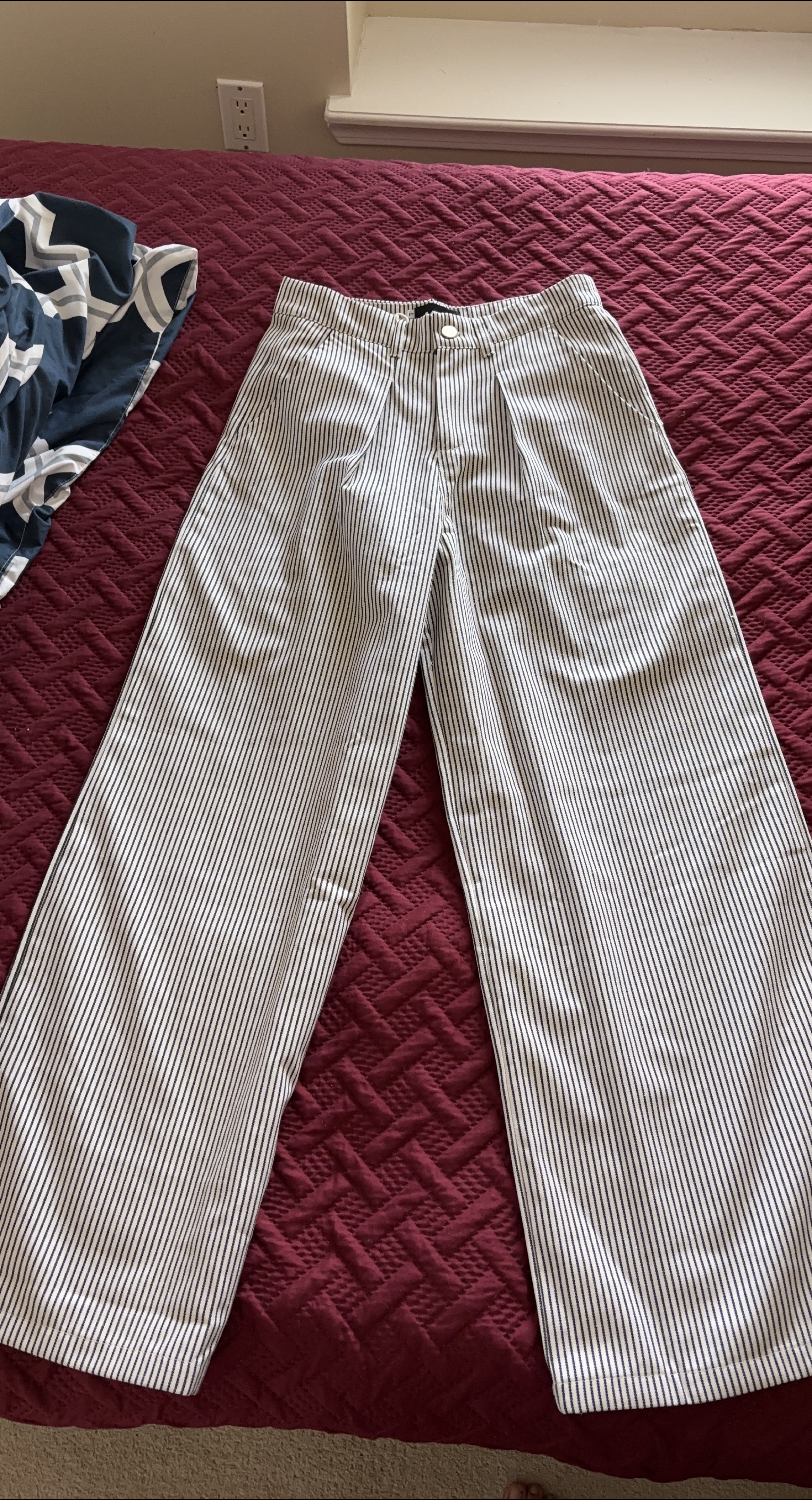 Striped Wide Leg Trousers thumbnail