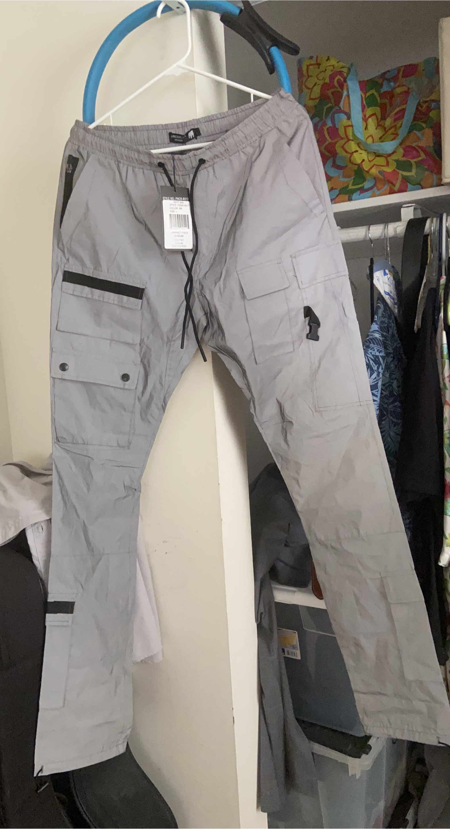 American Stitch Grey Cargo Pants thumbnail
