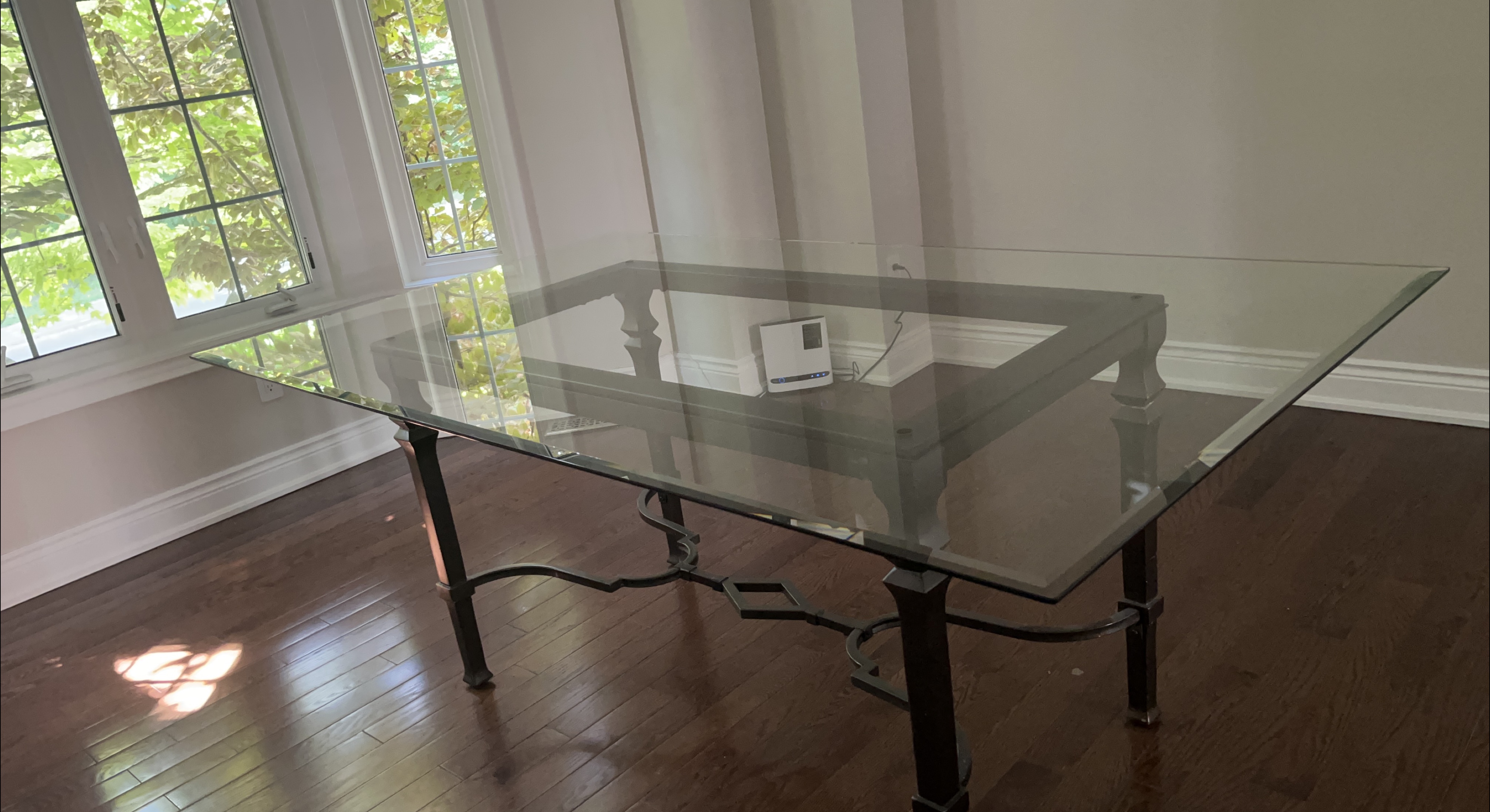 Glass Top Dining Table
