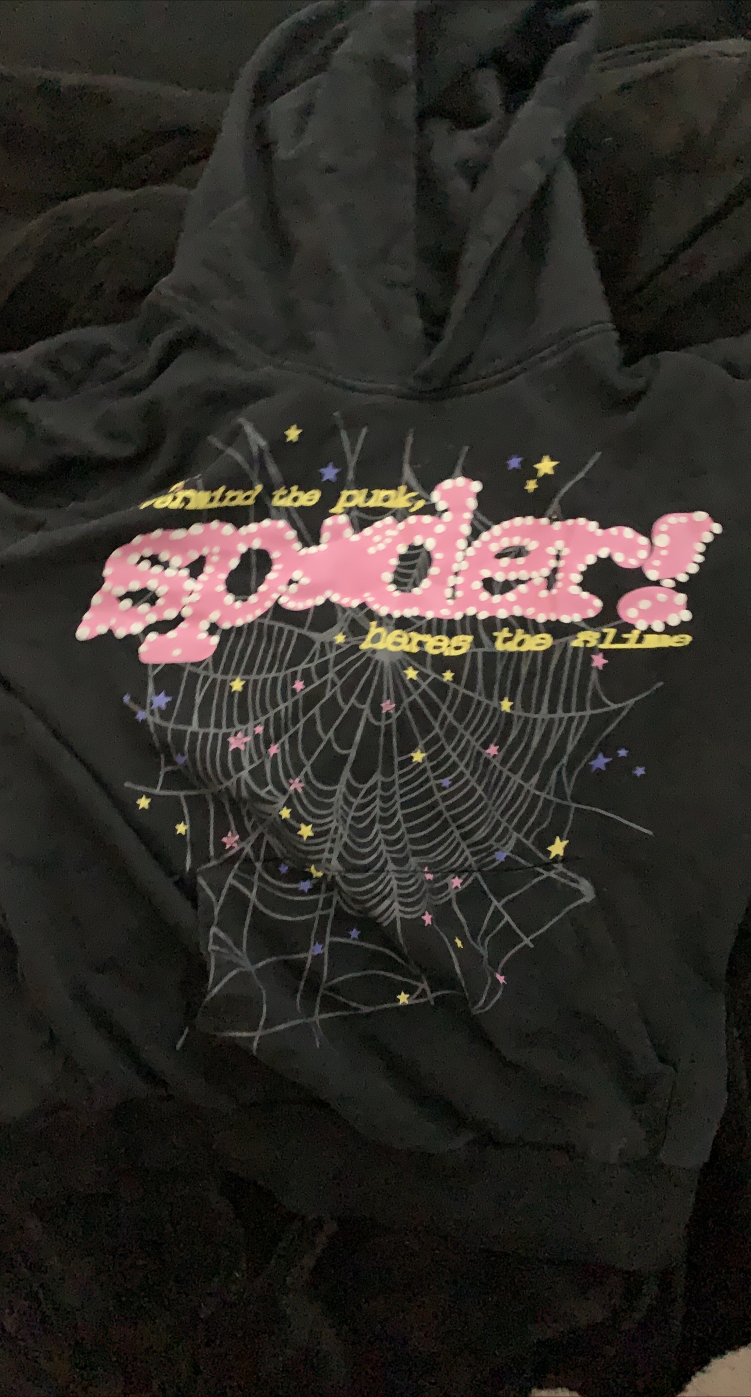 Sp5der Black Hoodie