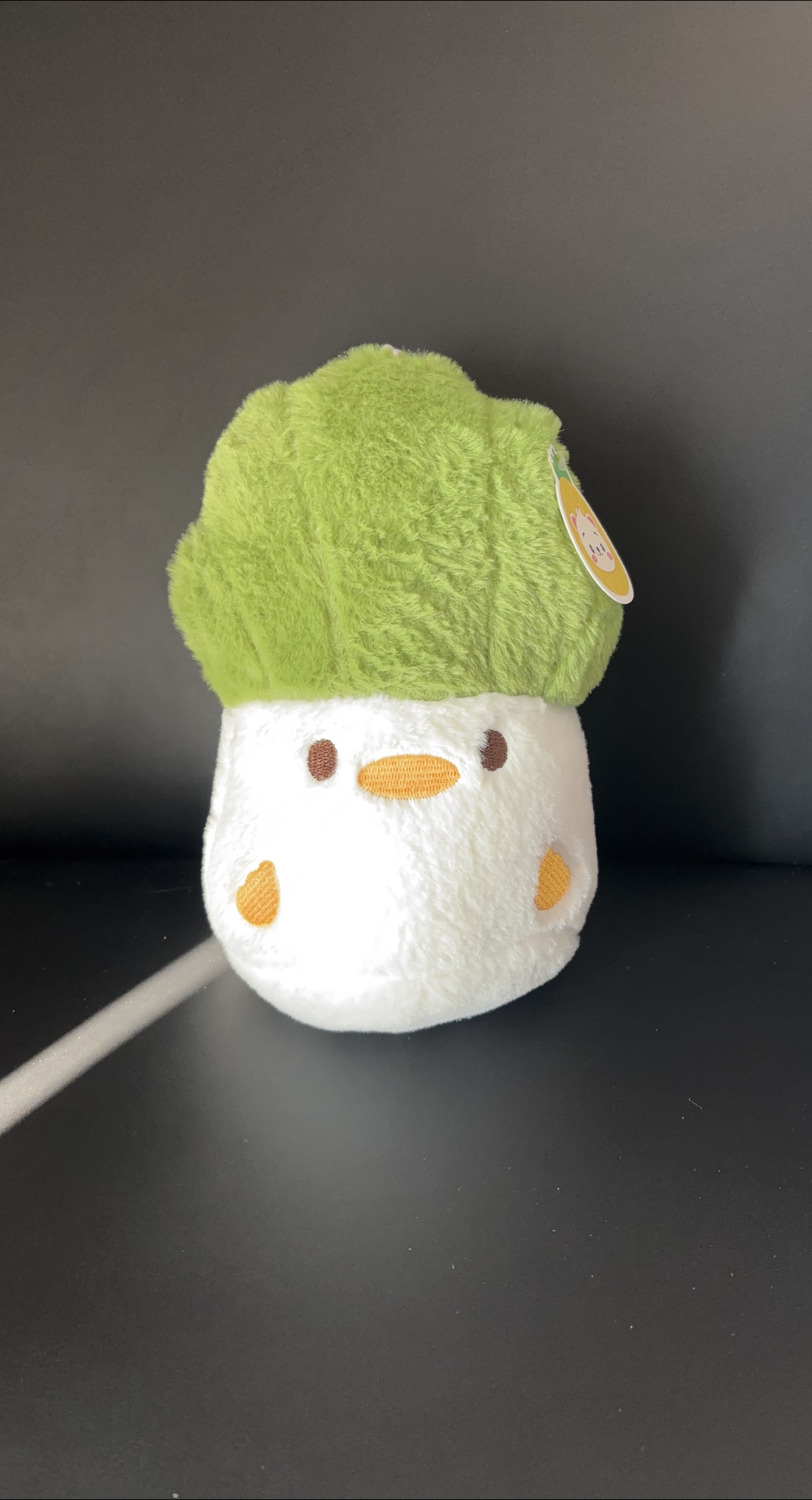 Cute Green & White Stuffed Plushie thumbnail