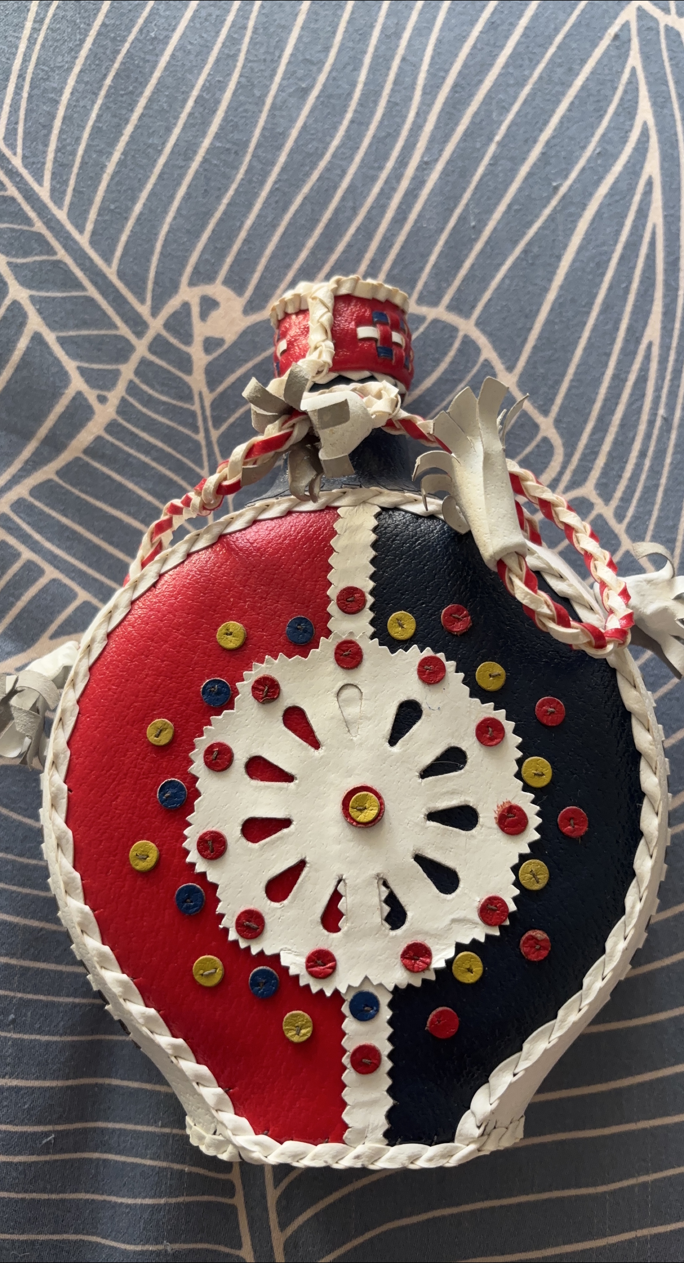 VINTAGE Handmade Decorative Flask thumbnail