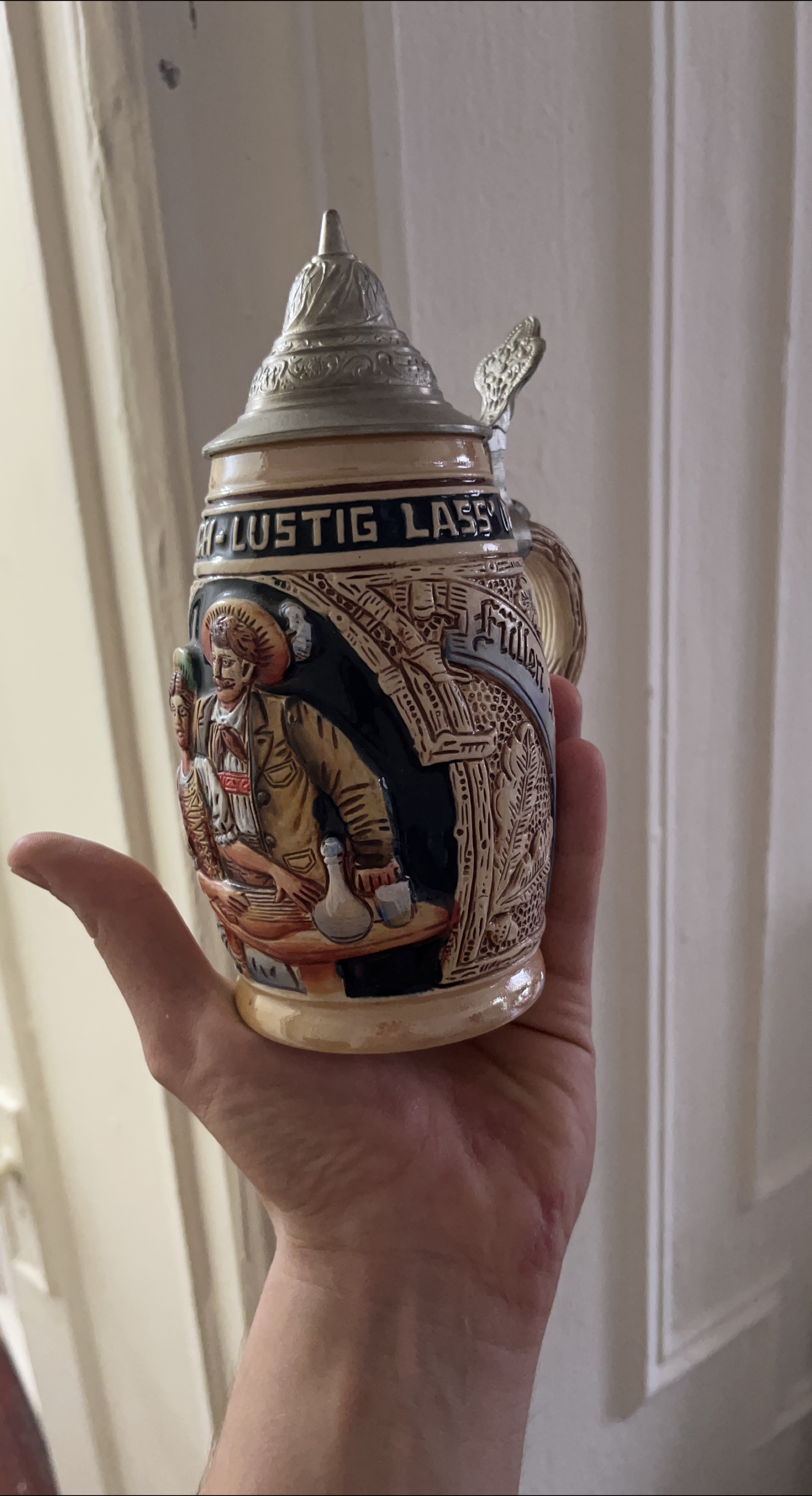 #thriftypick Vintage Ceramic Beer Stein 🥕 thumbnail