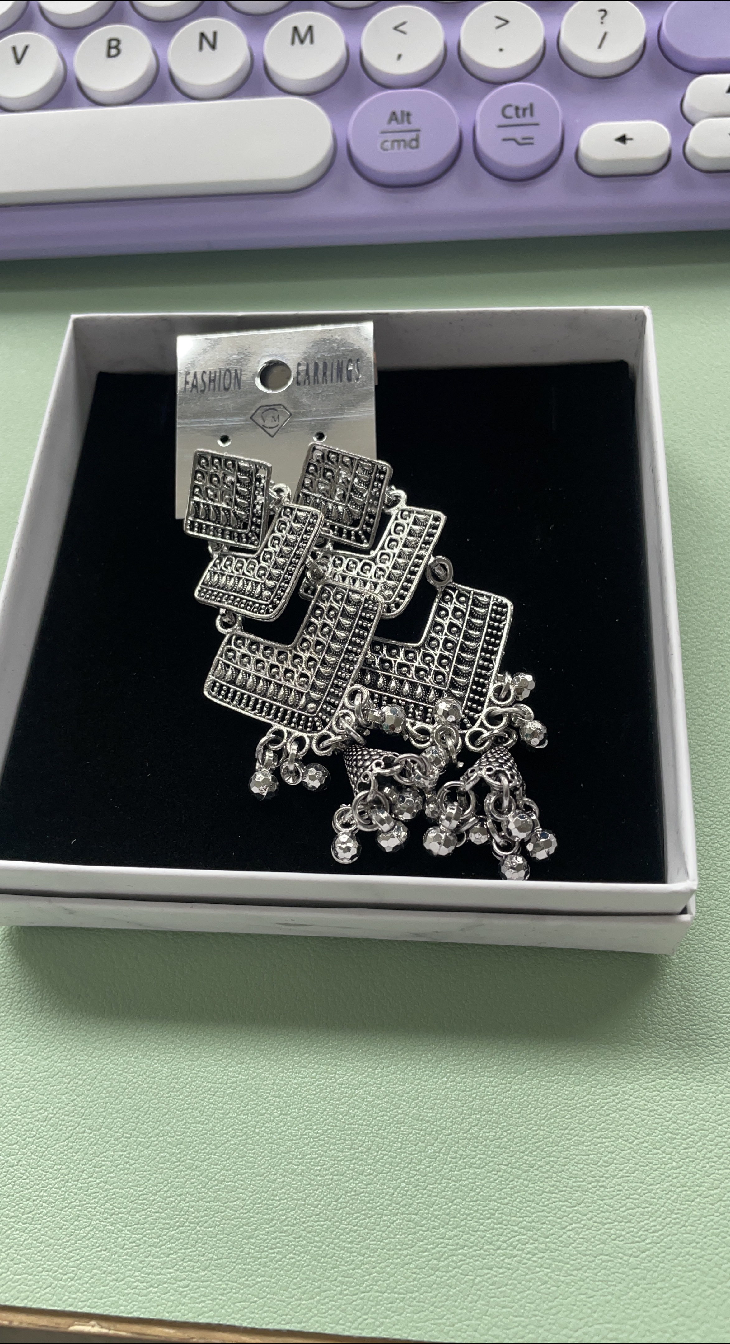 Silver Bohemian Earrings thumbnail