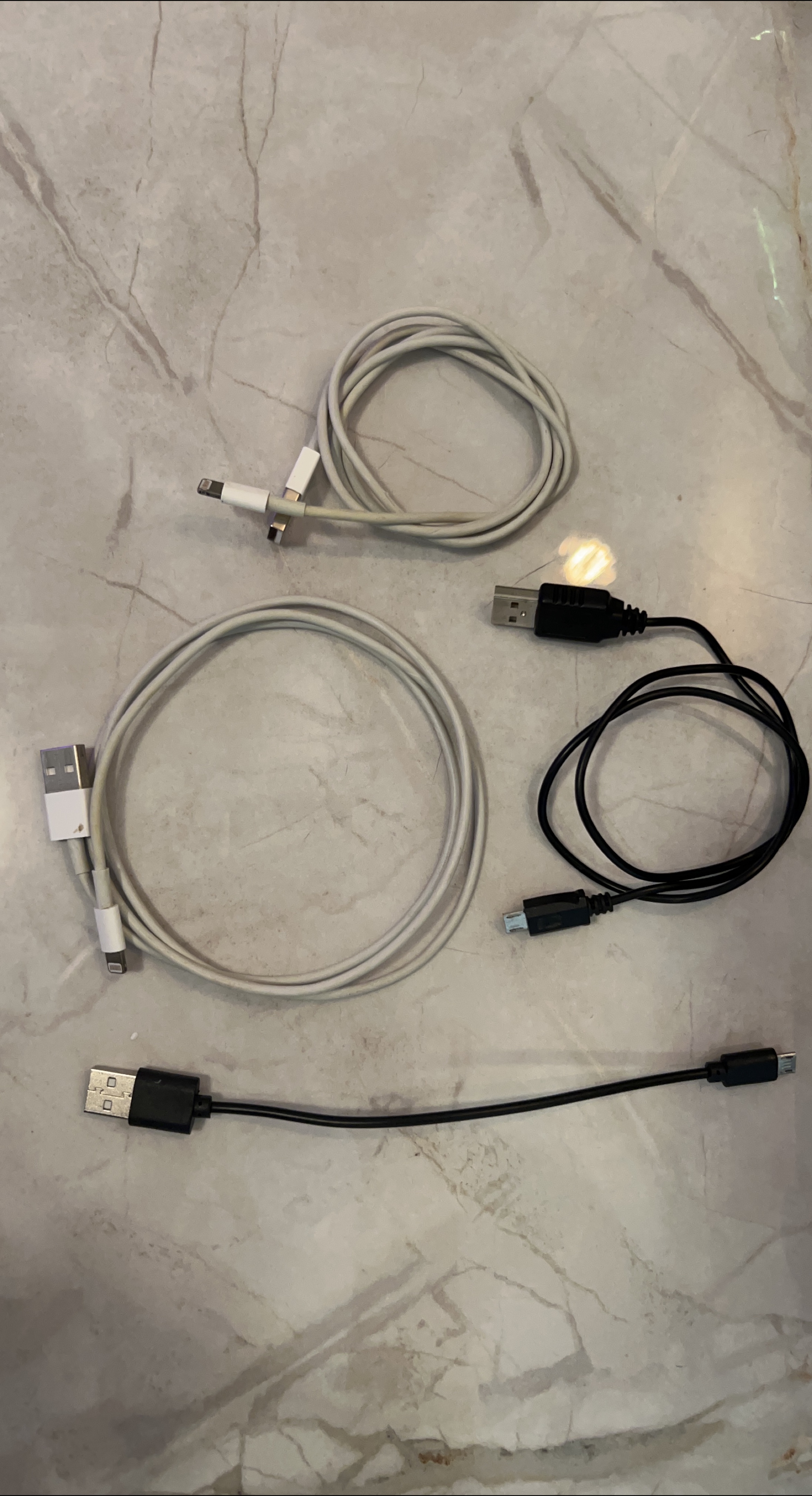 iPhone and micro usb Charger Cables Lot thumbnail