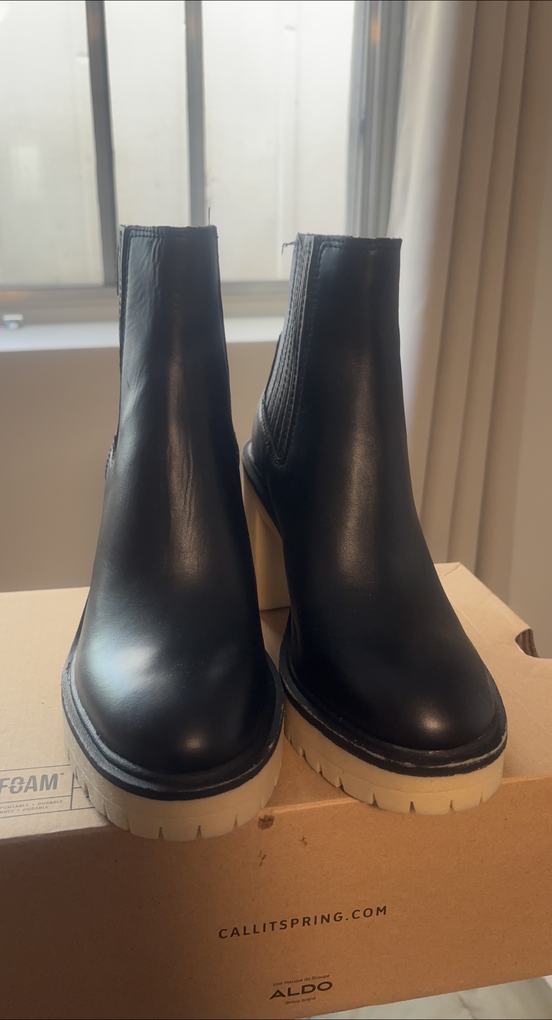 Dolce Vita Black Waterproof Heeled Boots