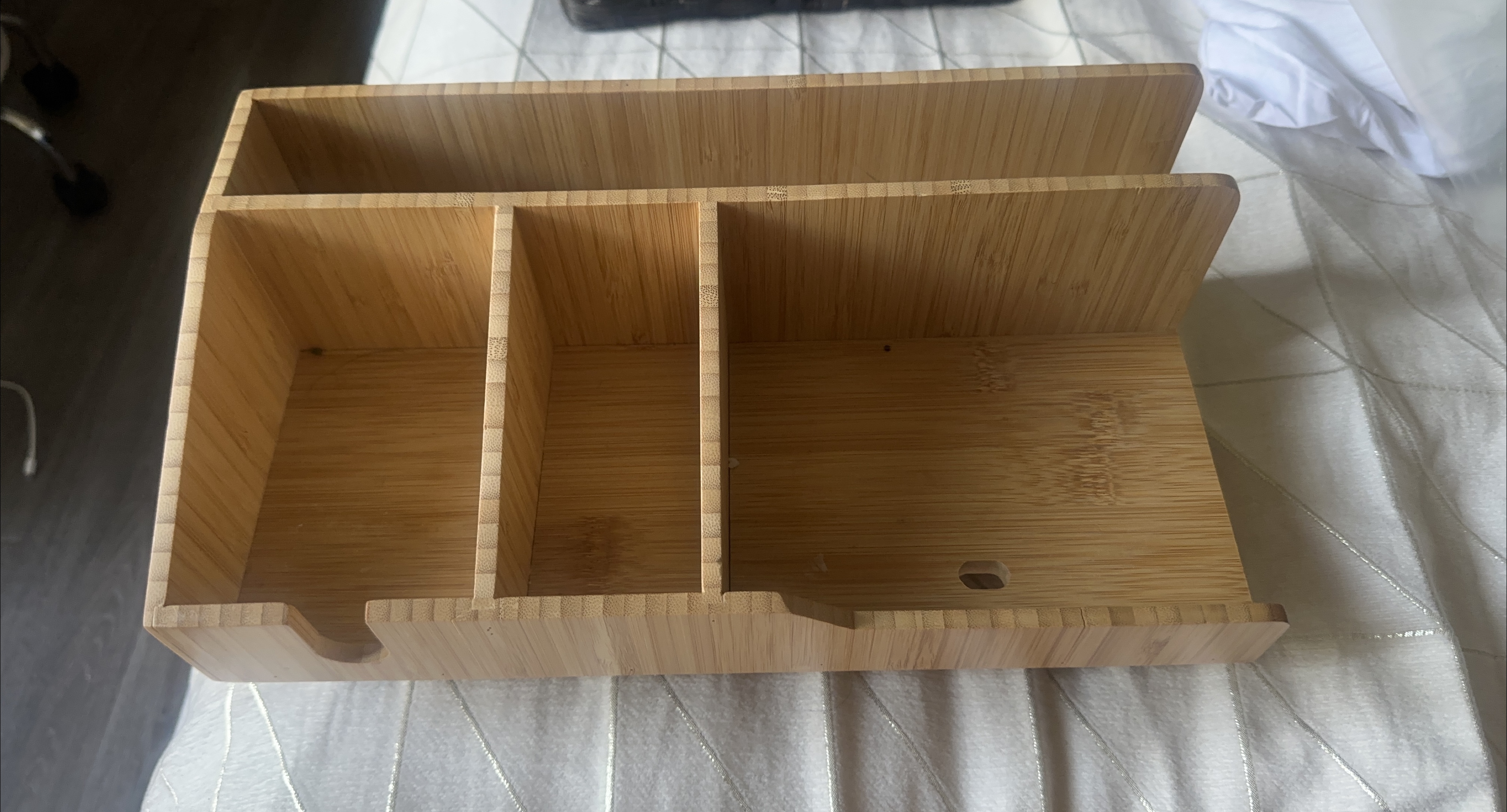 Bamboo Bed side rail shelf