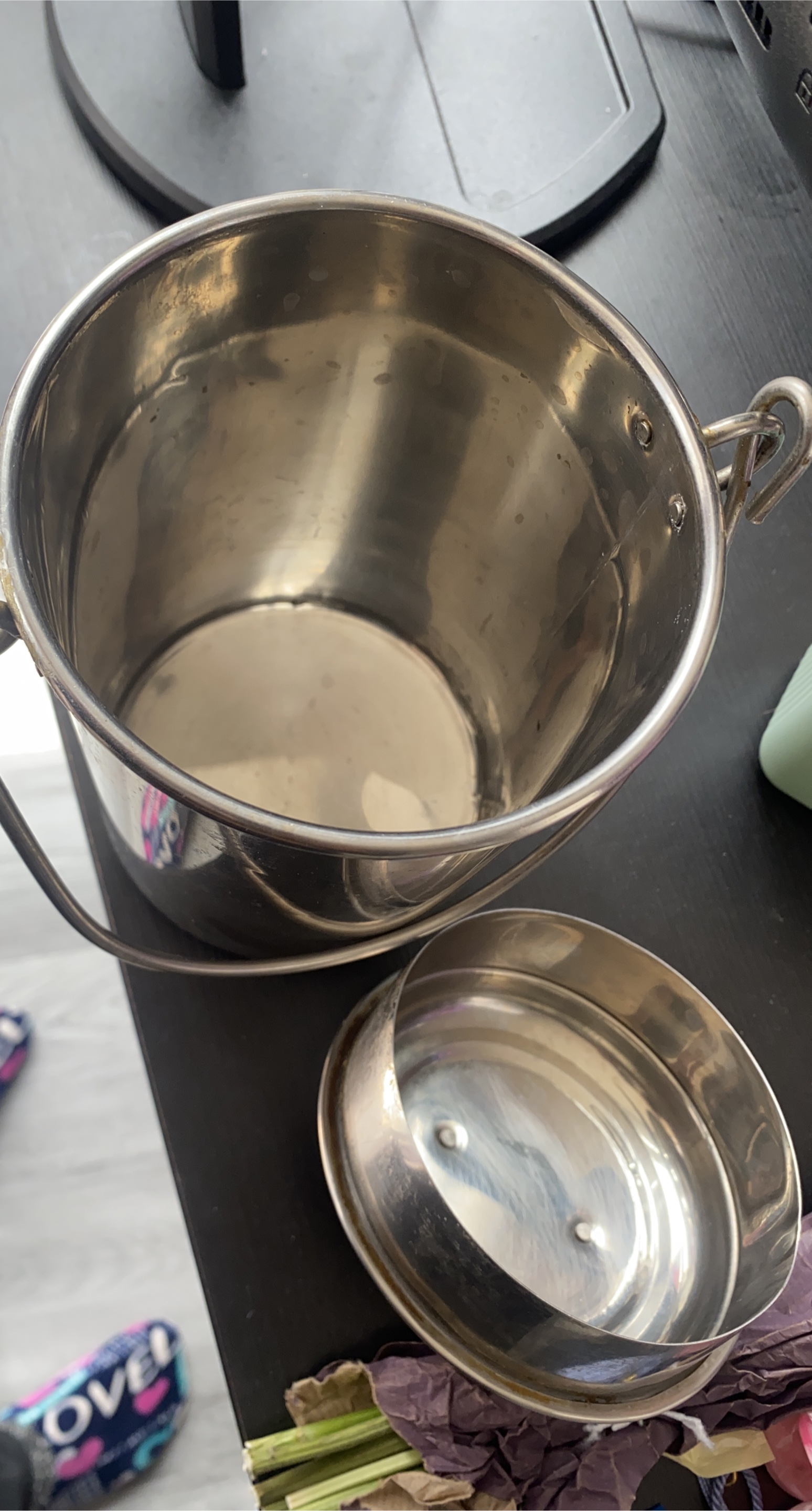 Silver Ice Bucket with Lid thumbnail