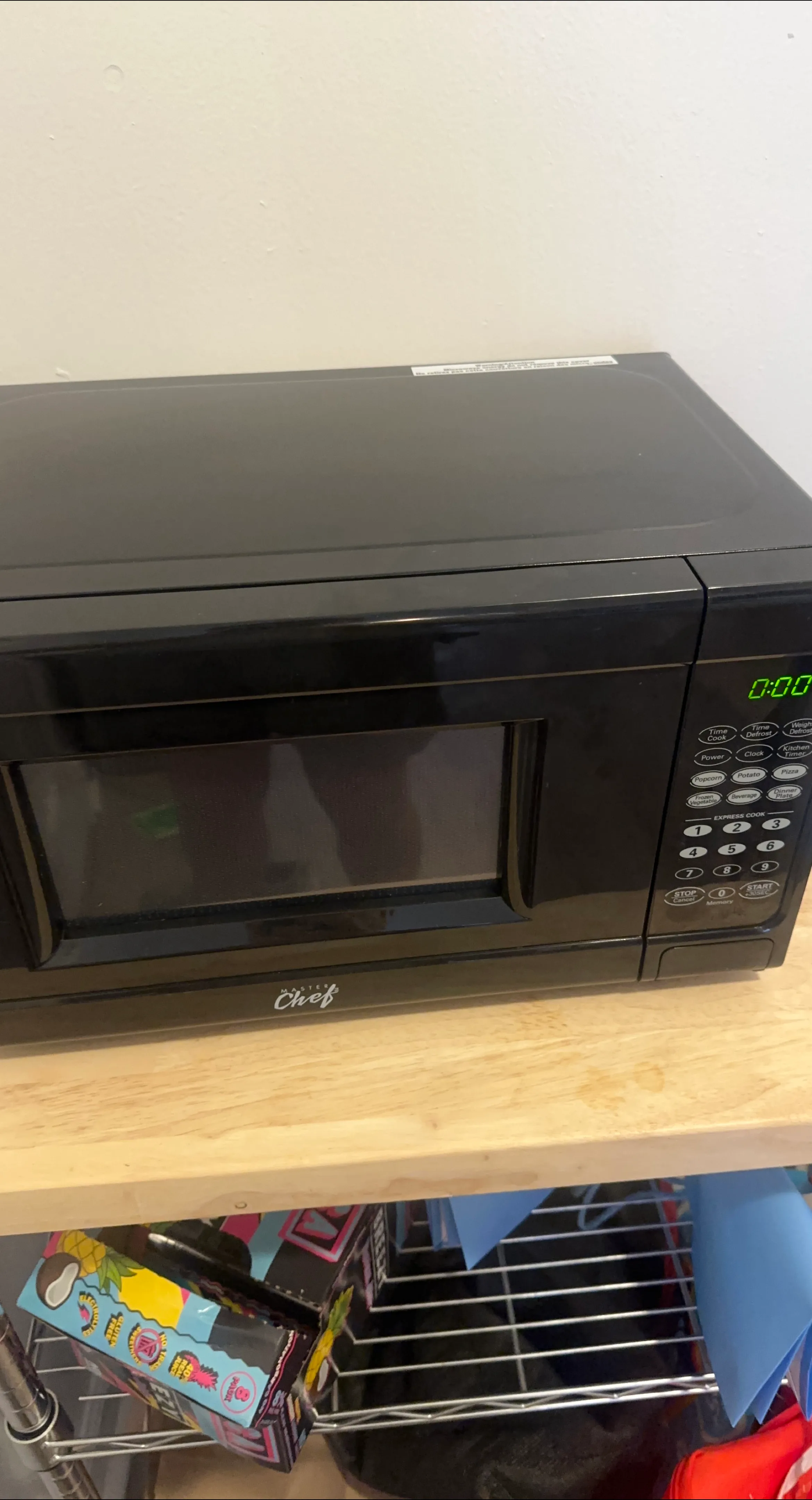 Black Microwave Oven