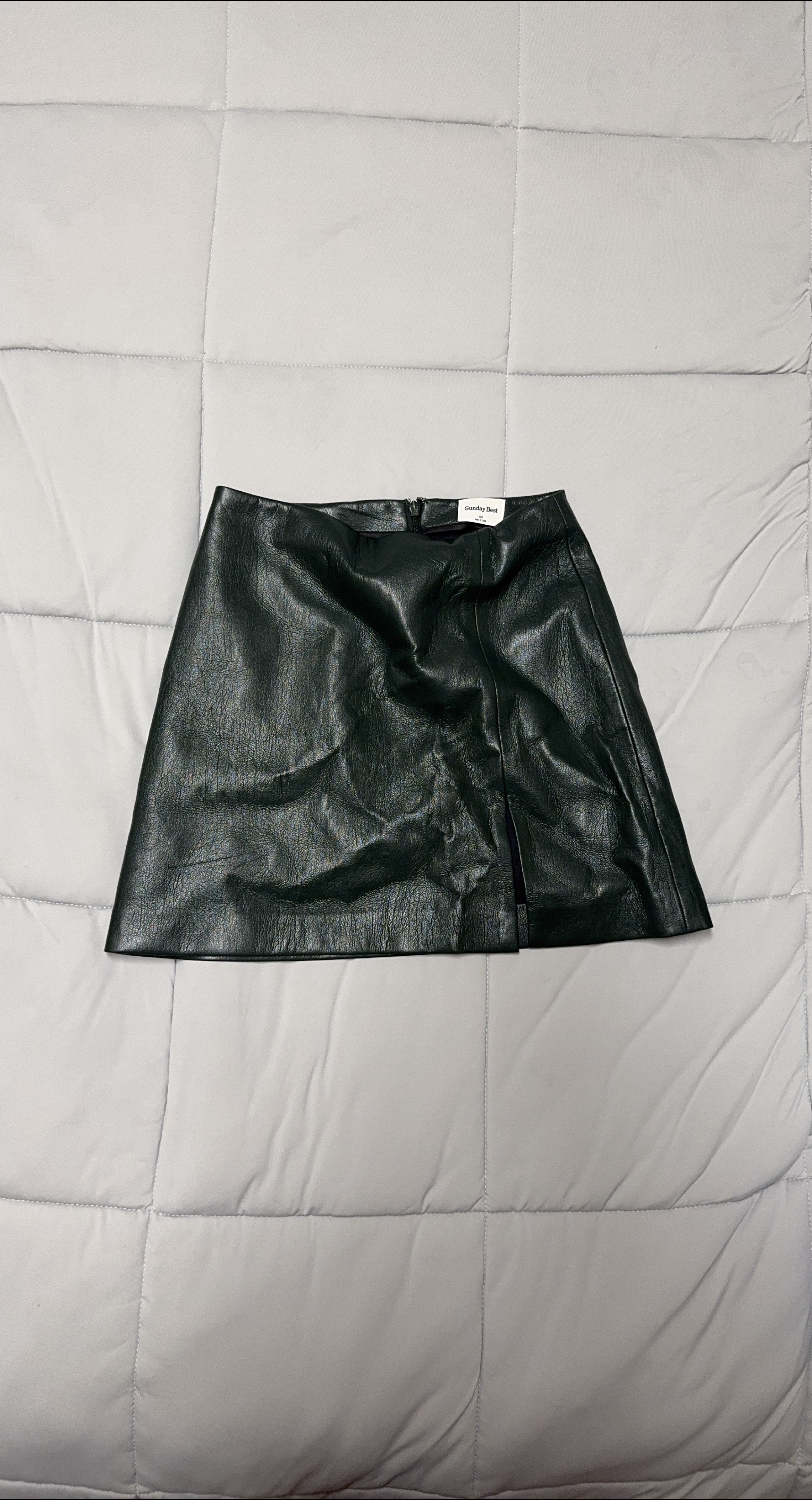 Sunday Best Faux Leather Skirt thumbnail