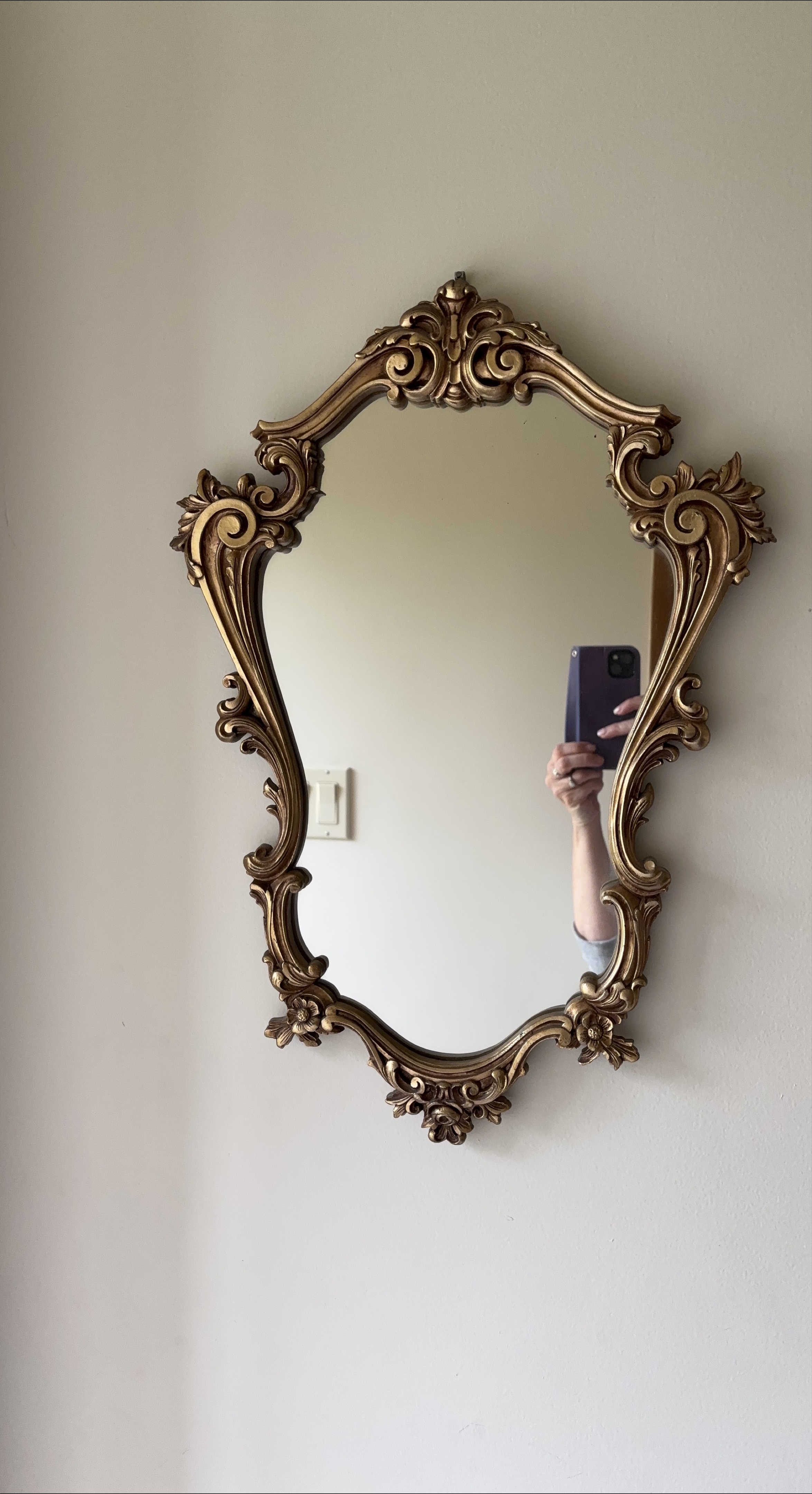 Ornate Gold Wall Mirror