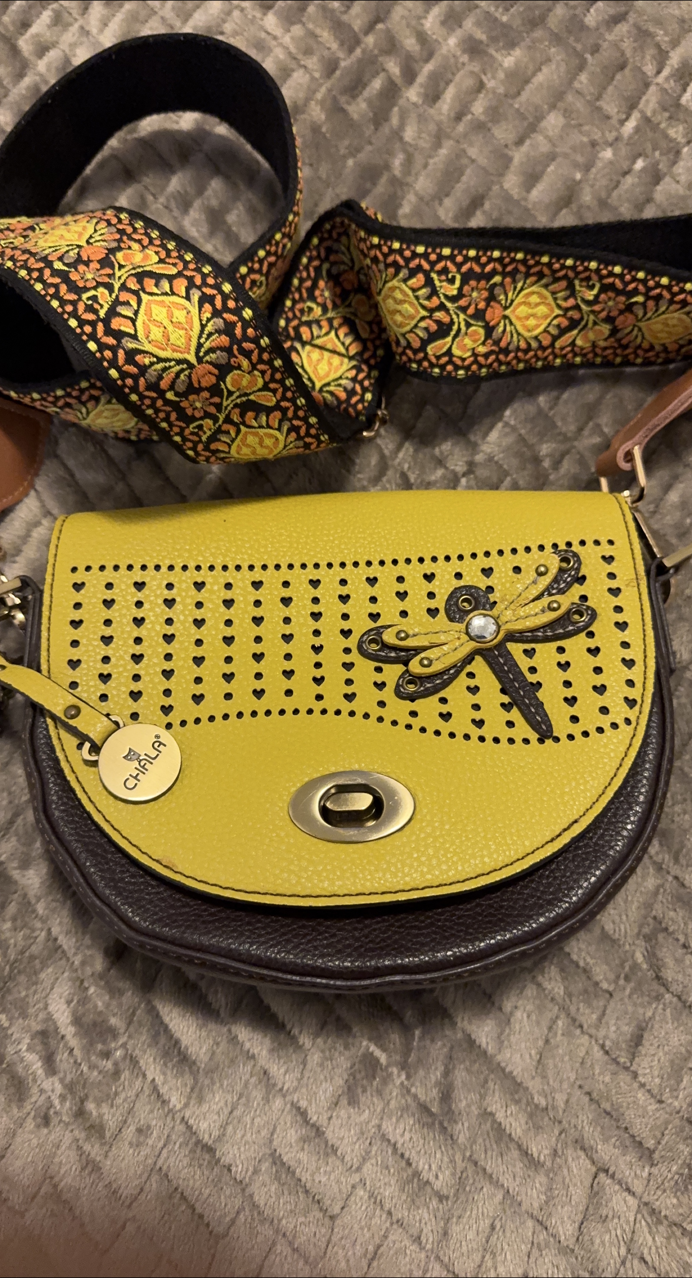 Chala Yellow Crossbody Bag thumbnail