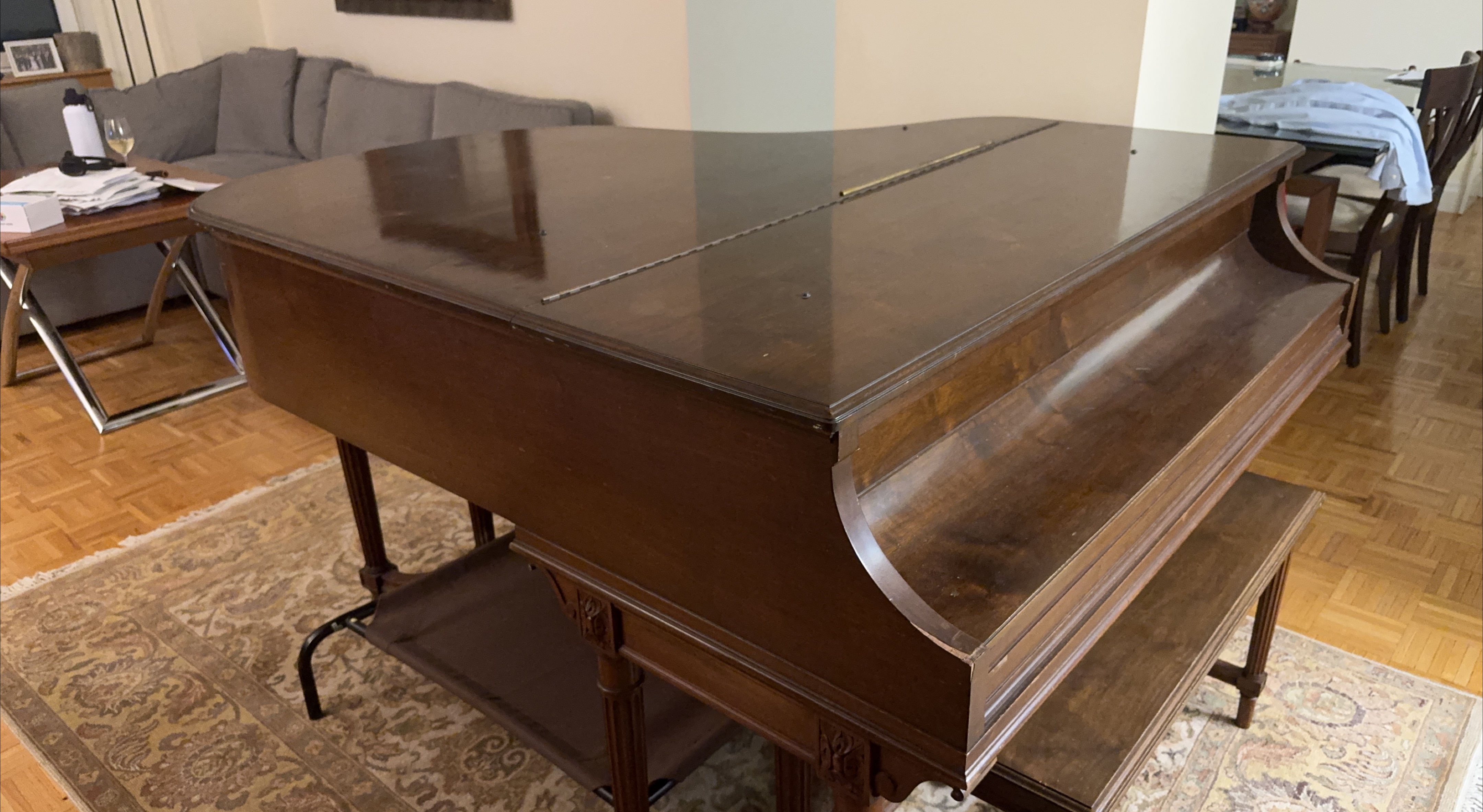 Antique Baby Grand Piano thumbnail