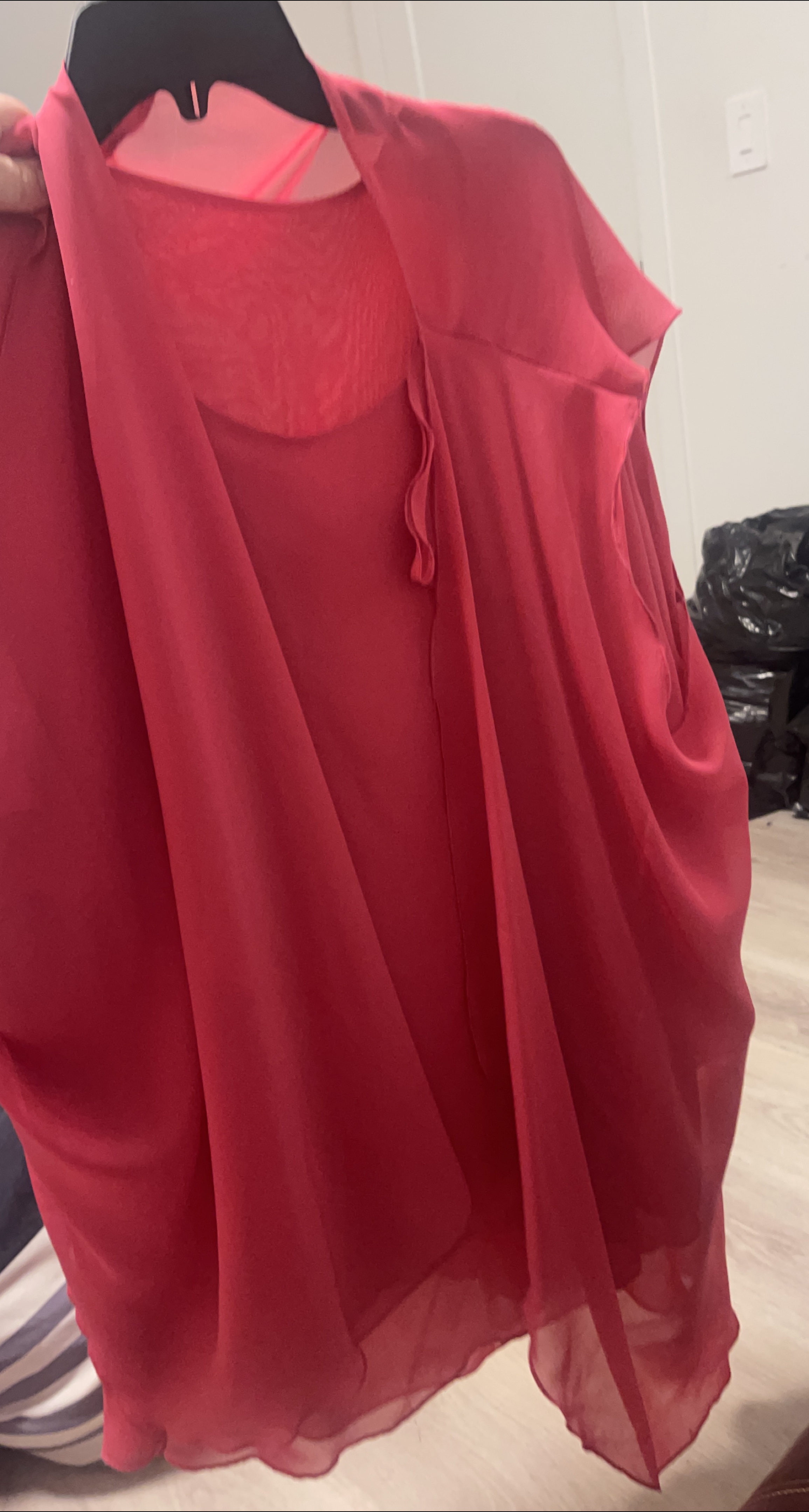 Red Chiffon Cover-Up thumbnail