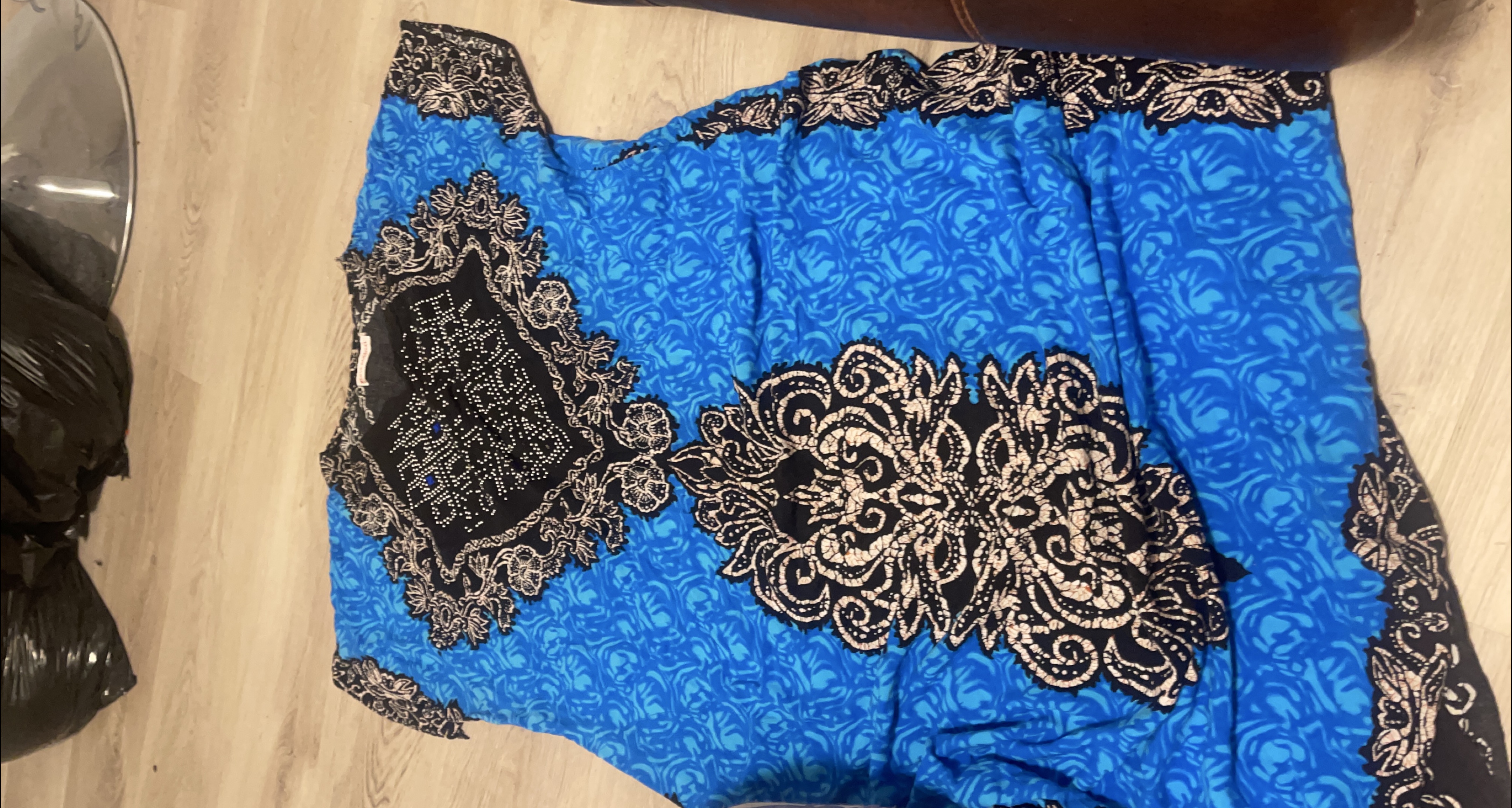 Blue Patterned Dress thumbnail