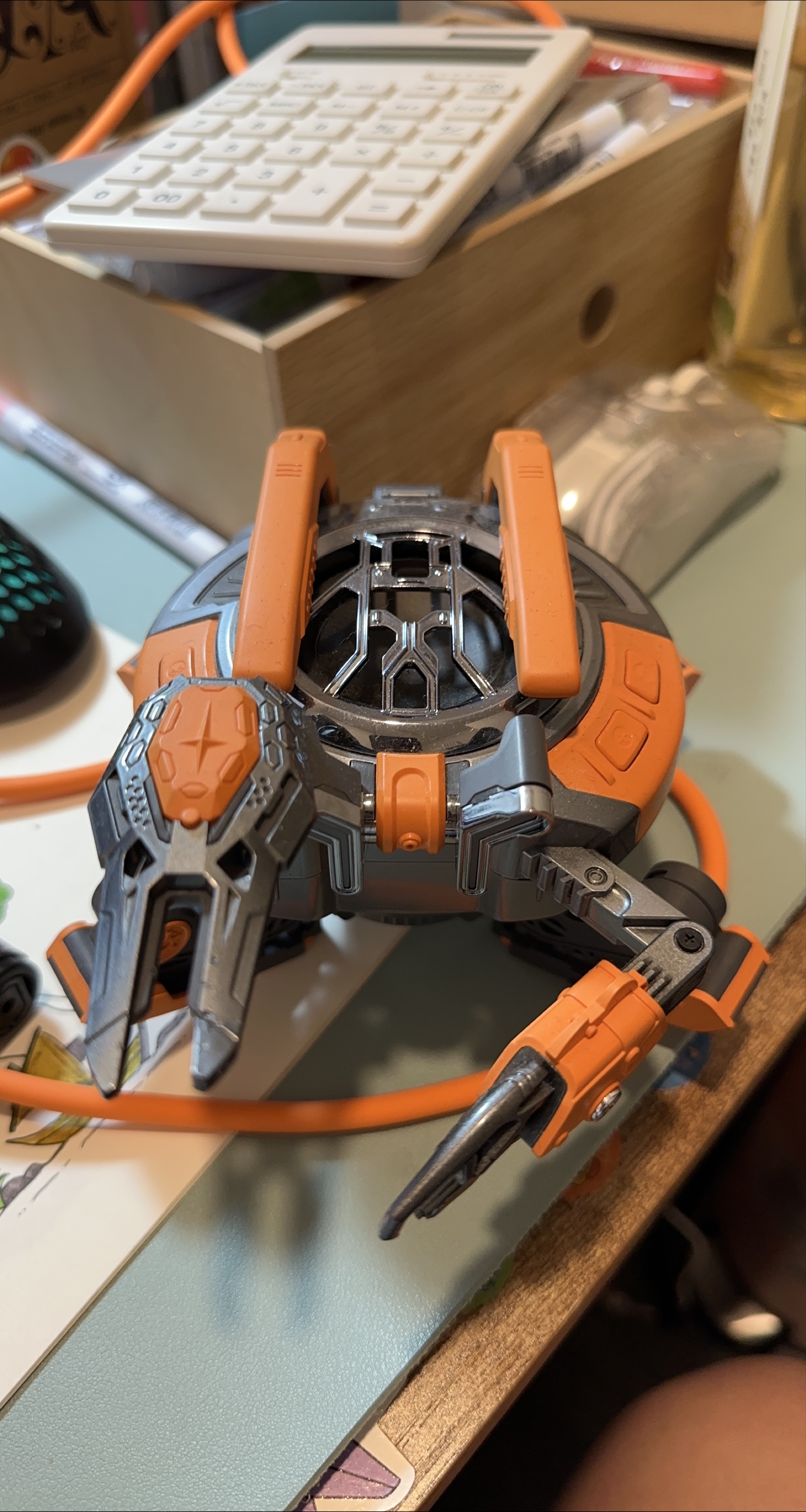 Orange & Silver Toy Robot High-quality speakers thumbnail