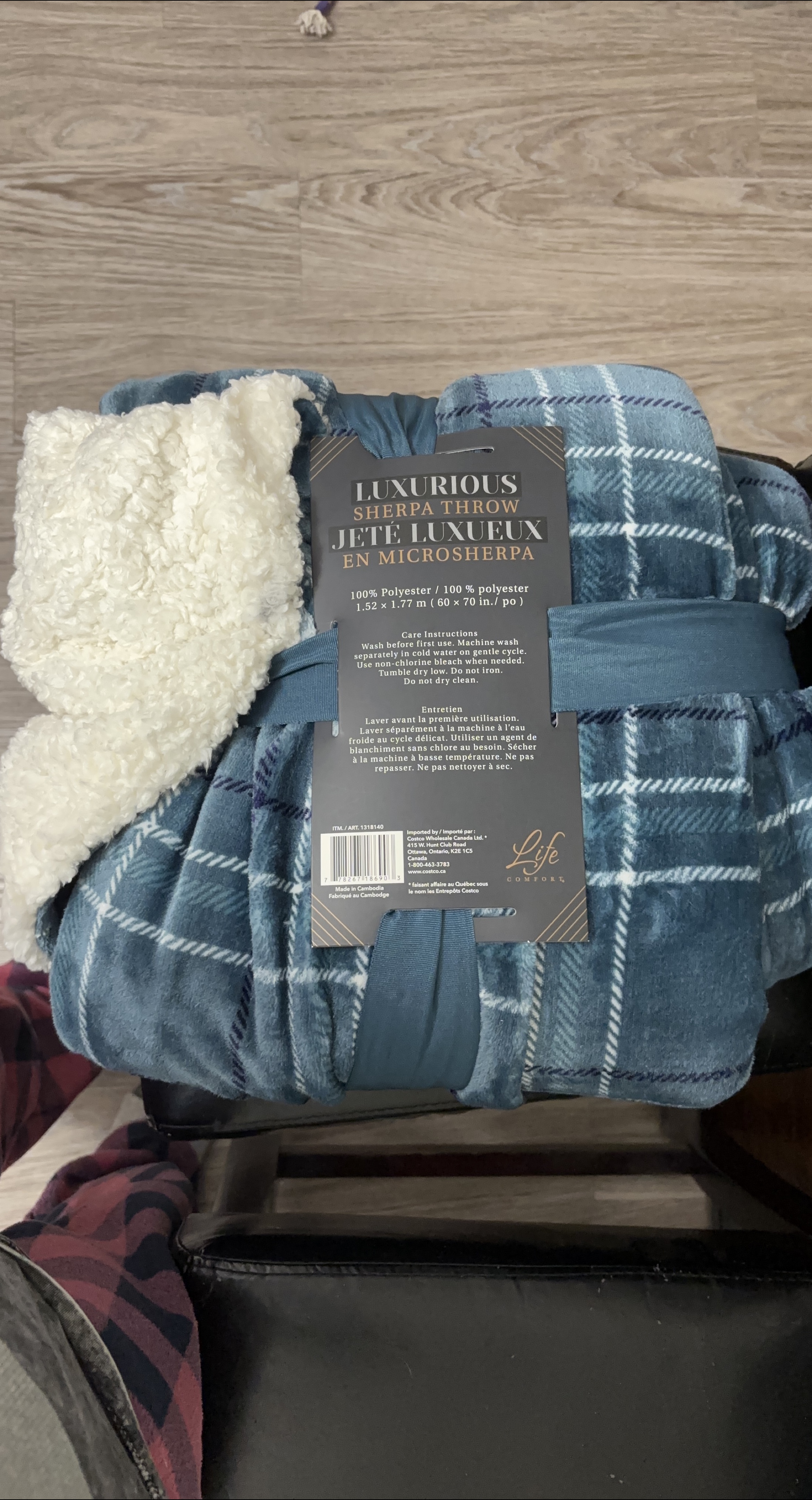 Life Comfort Luxurious Sherpa Throw - New thumbnail