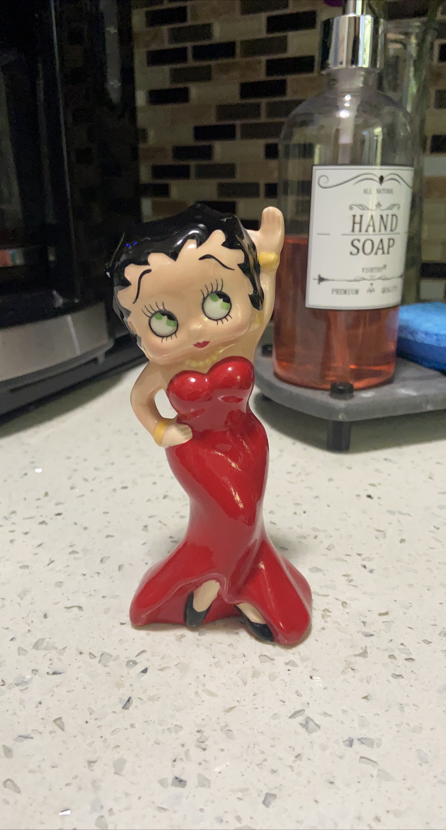 Betty Boop Figurine, Red Dress thumbnail