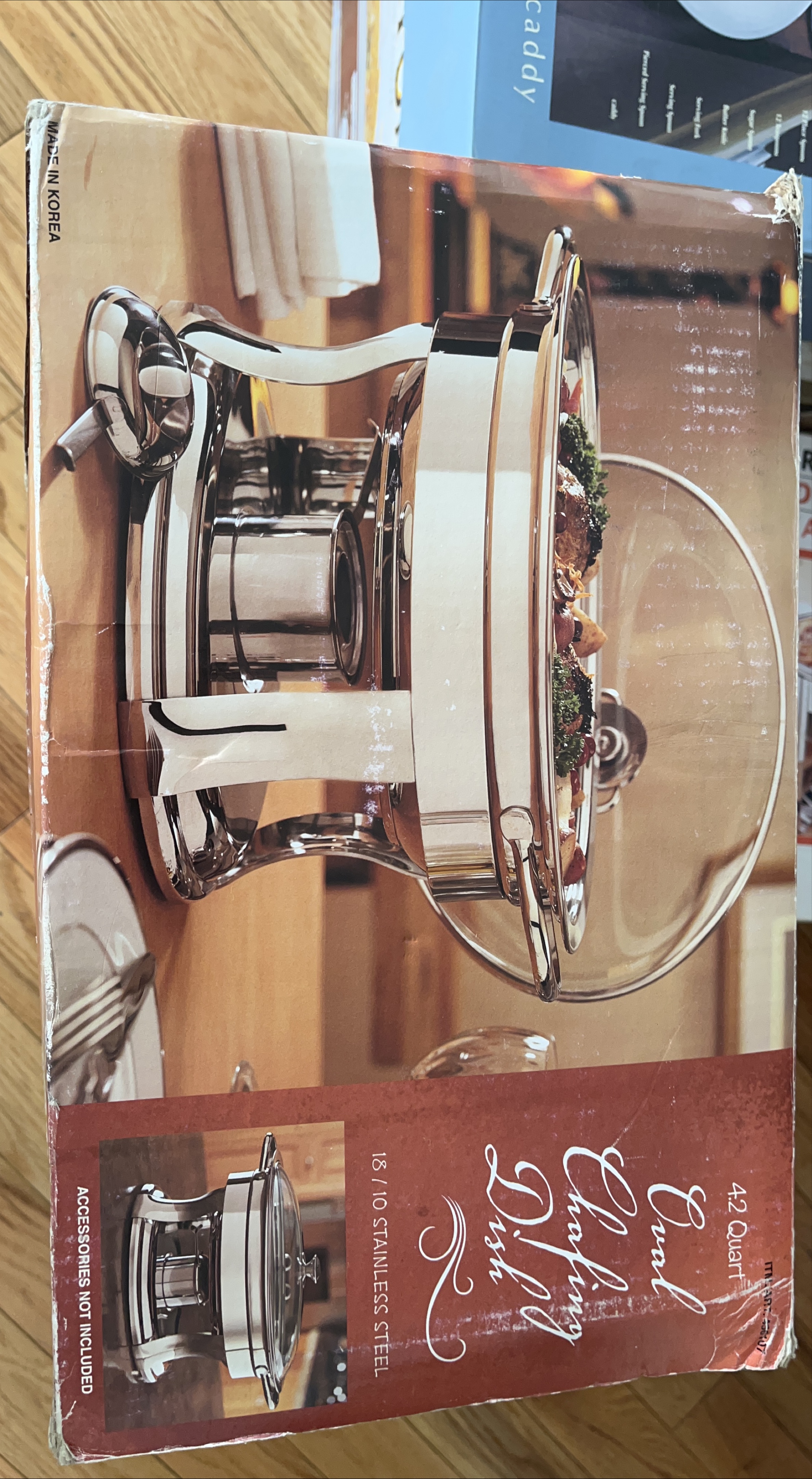Oval Chafing Dish 4.2 Quart - Stainless Steel thumbnail